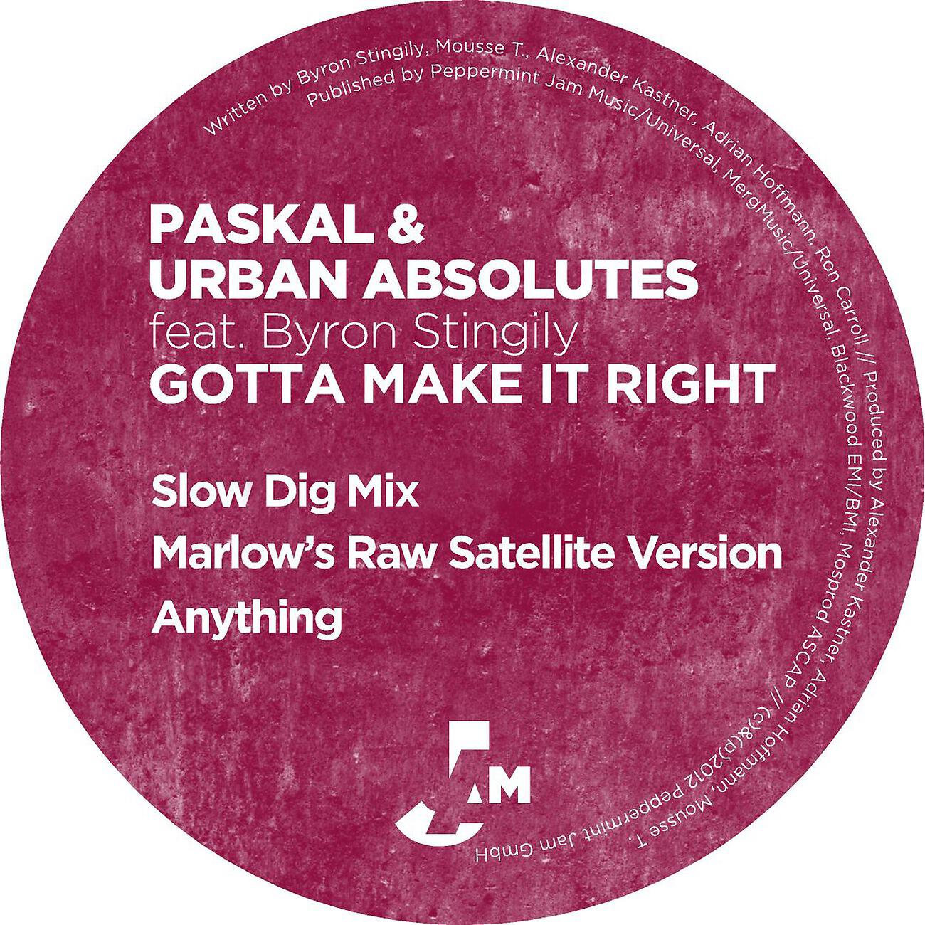 Paskal - Gotta Make It Right (Marlows Raw Satellite Remix)
