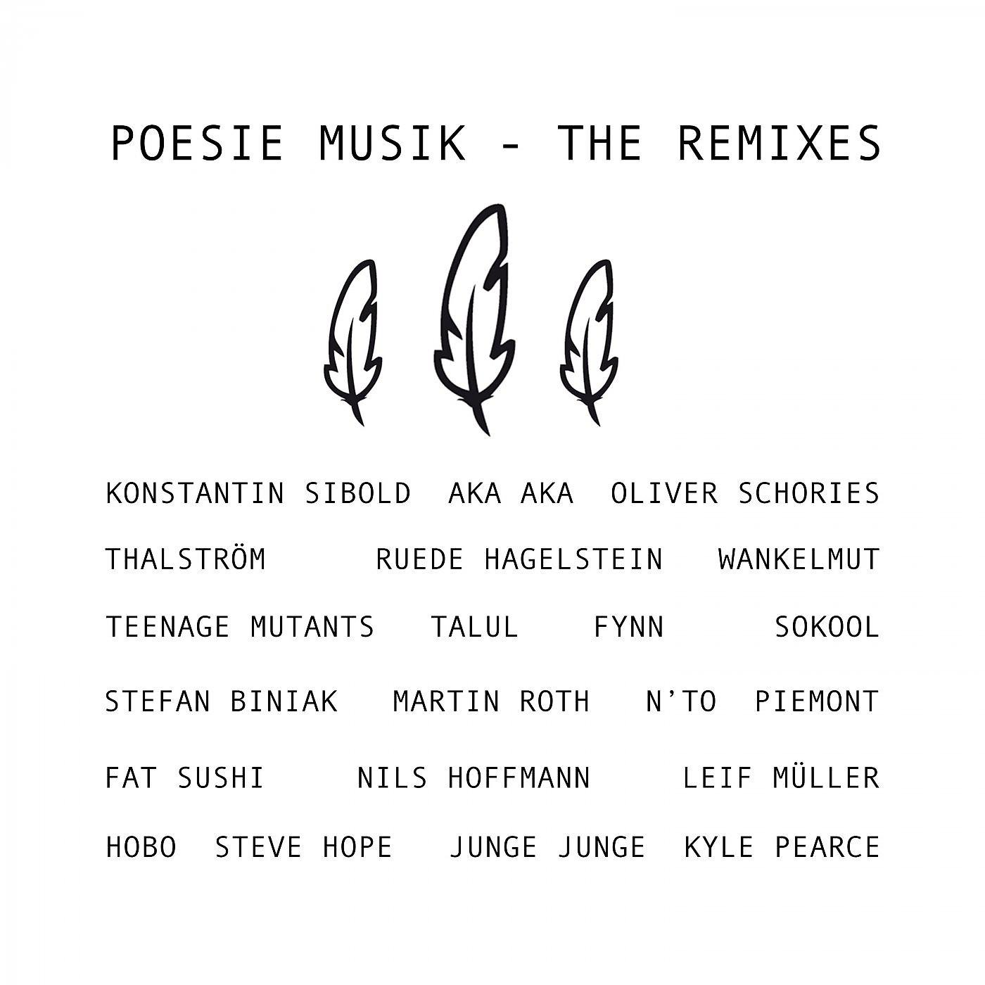 Постер альбома Poesie Musik - The Remixes