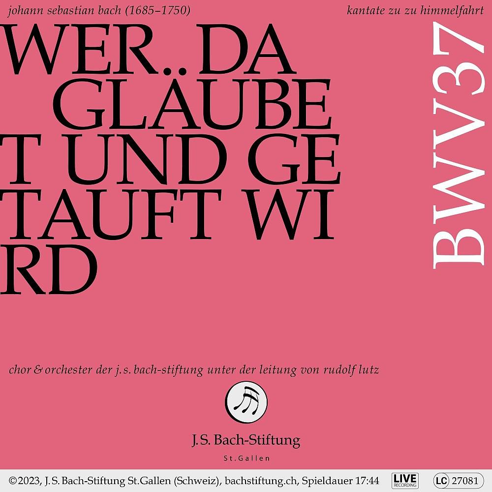 Постер альбома Bachkantate, BWV 37 - Wer da gläubet und getauft wird