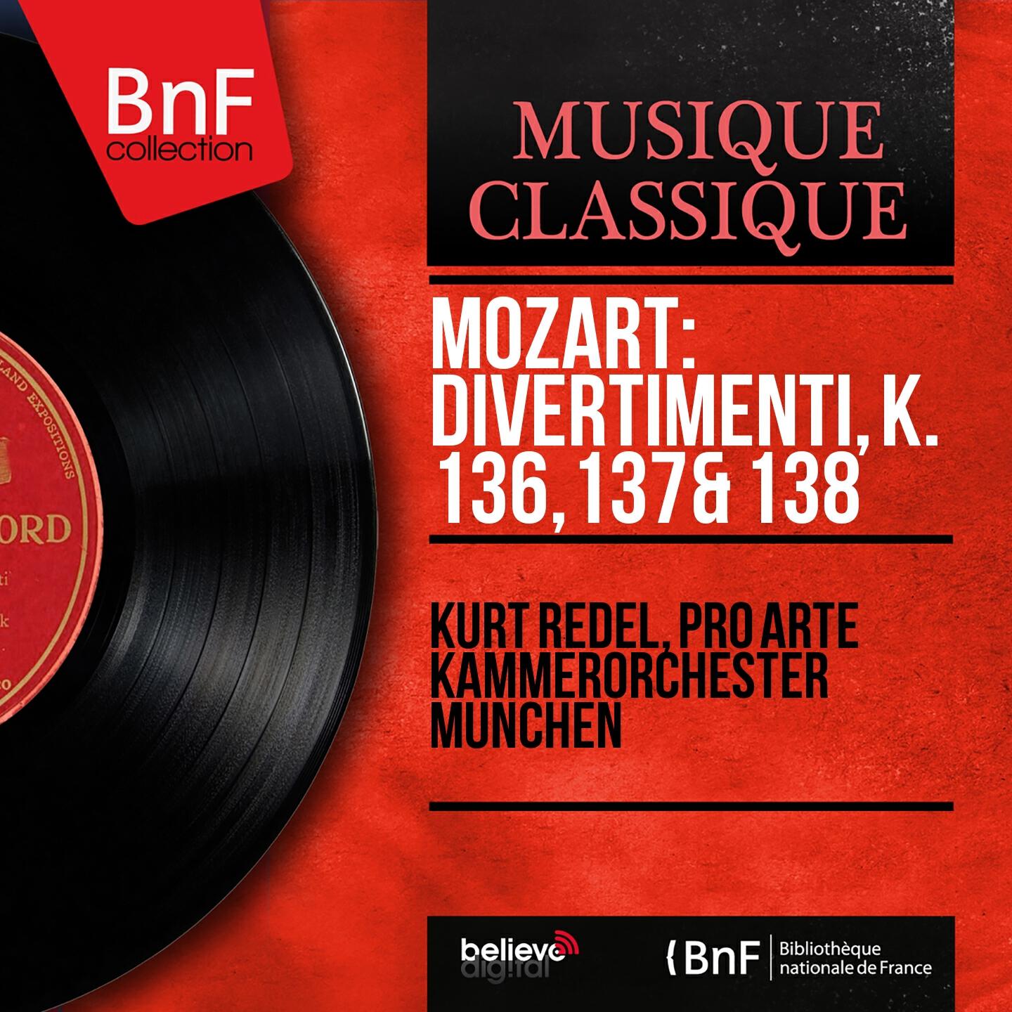 Kurt Redel - Divertimento in D Major, K. 136: III. Presto