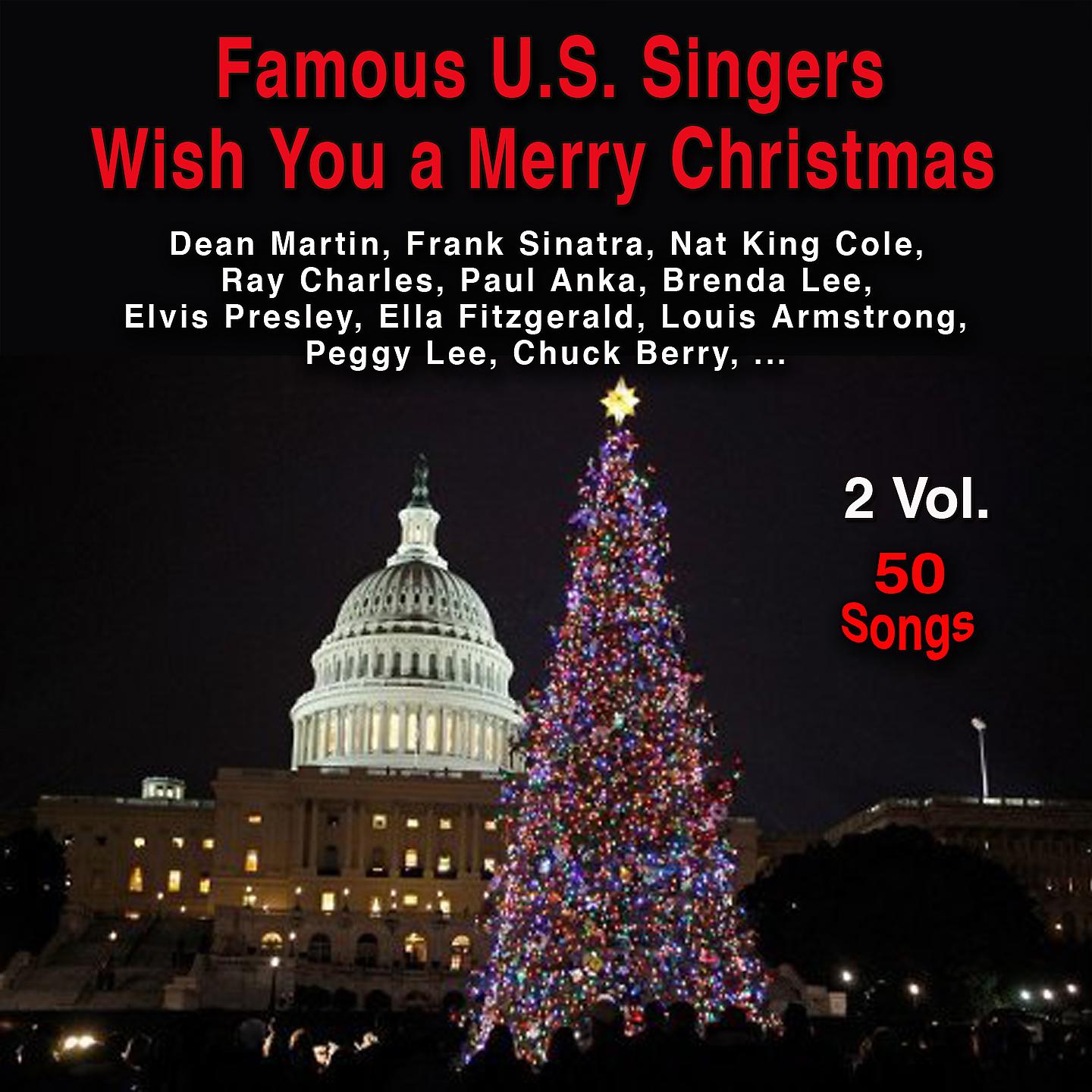 Постер альбома Famous U.S. Singers Wish You a Merry Christmas