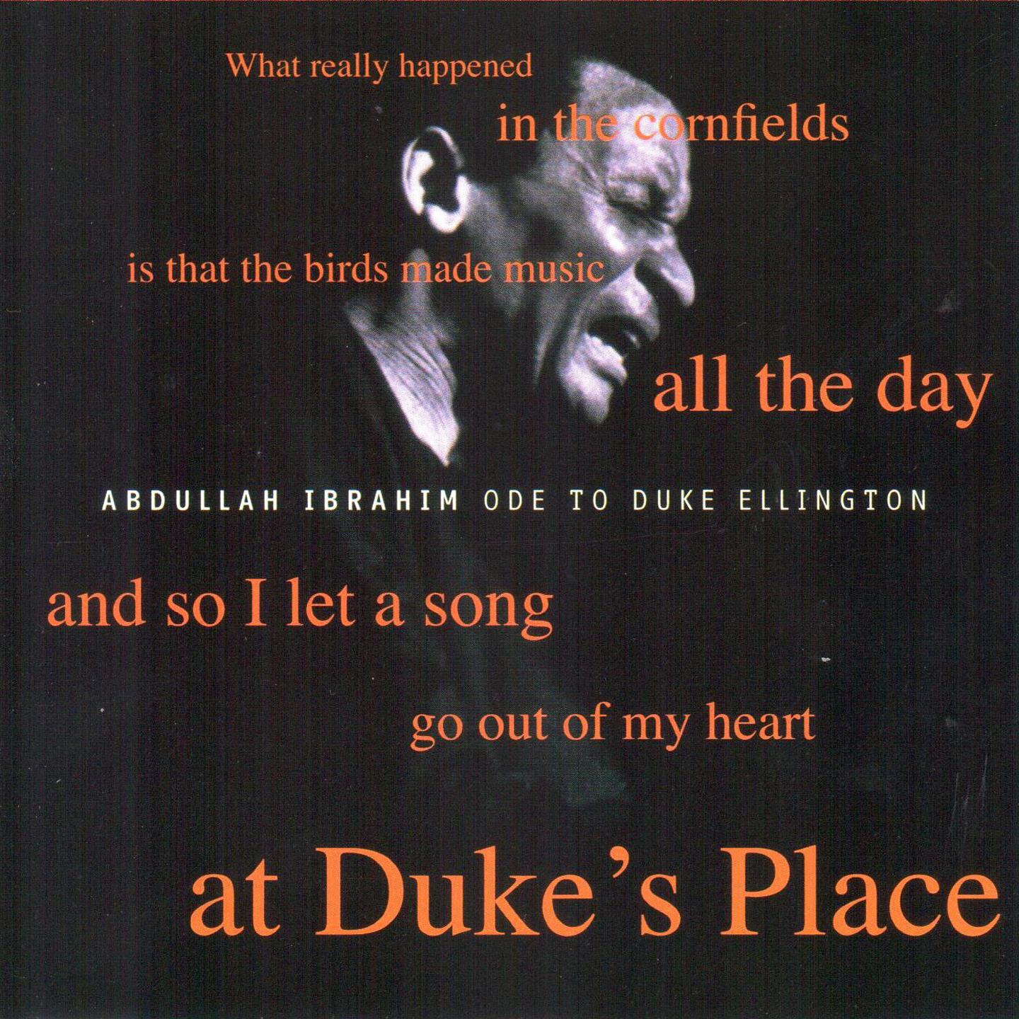 Постер альбома Ode to Duke Ellington (At Duke's Place)