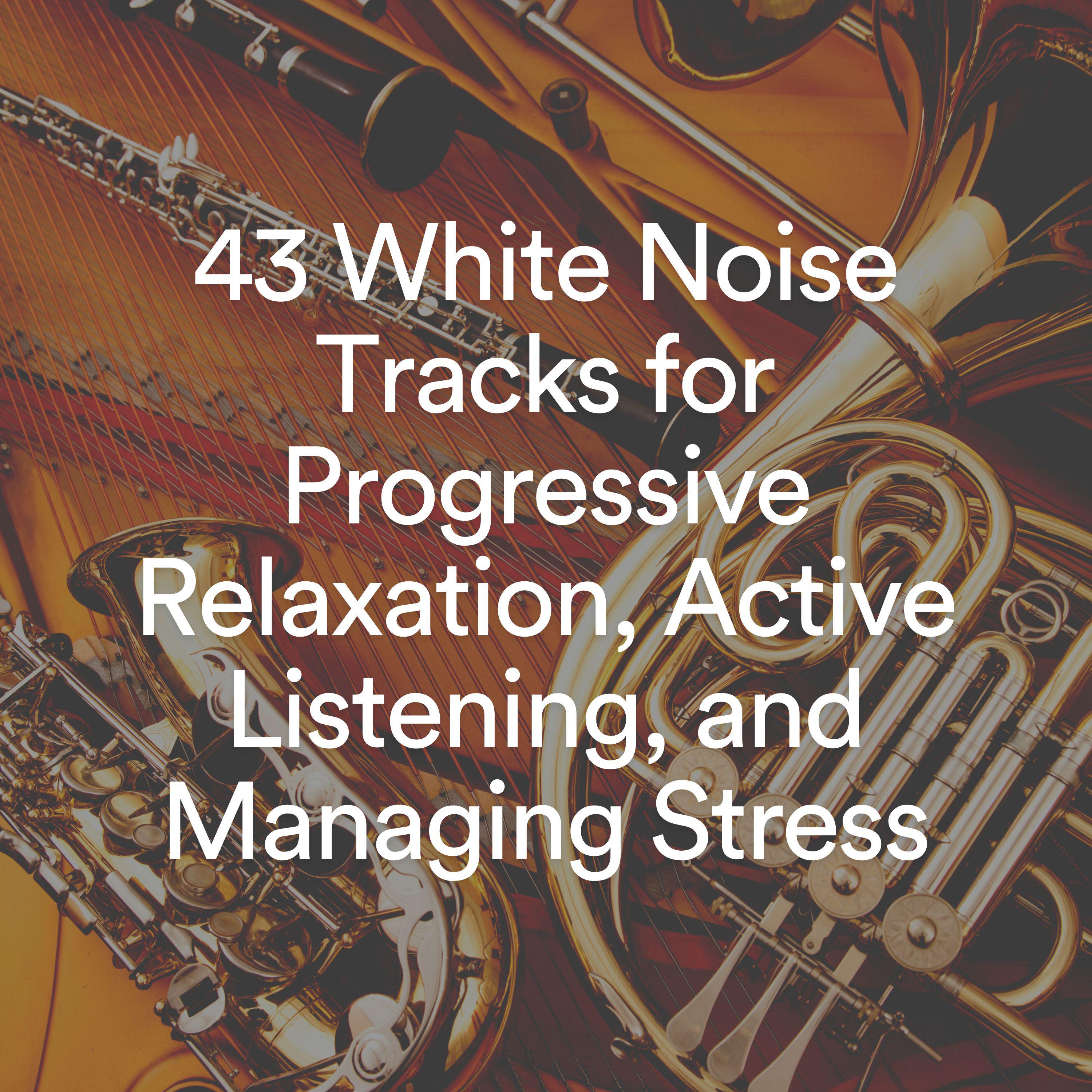 Постер альбома 43 White Noise Tracks for Progressive Relaxation, Active Listening, and Managing Stress