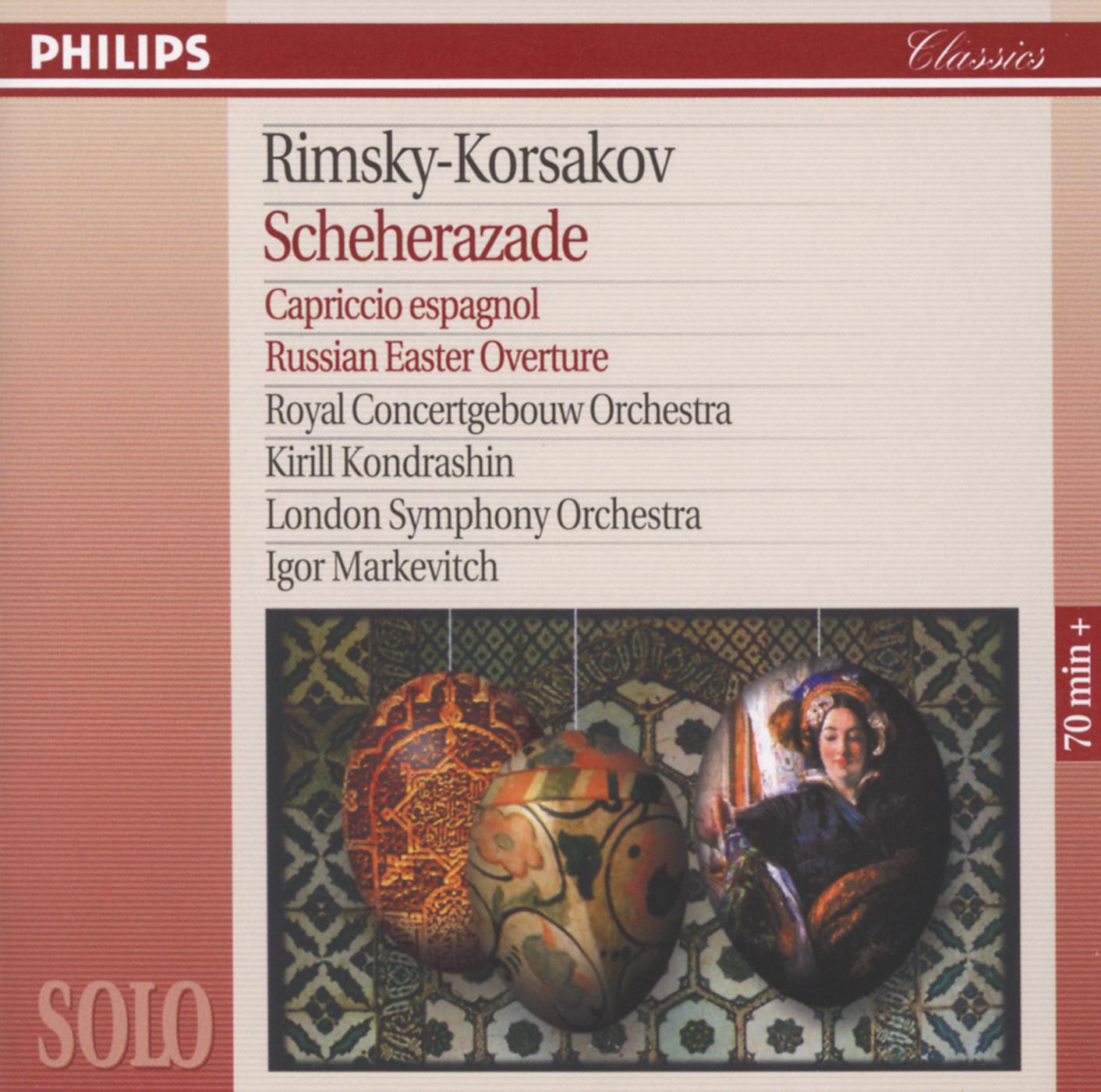 Постер альбома Rimsky-Korsakov: Scheherazade; Capriccio Espagnol; Russian Easter Overture