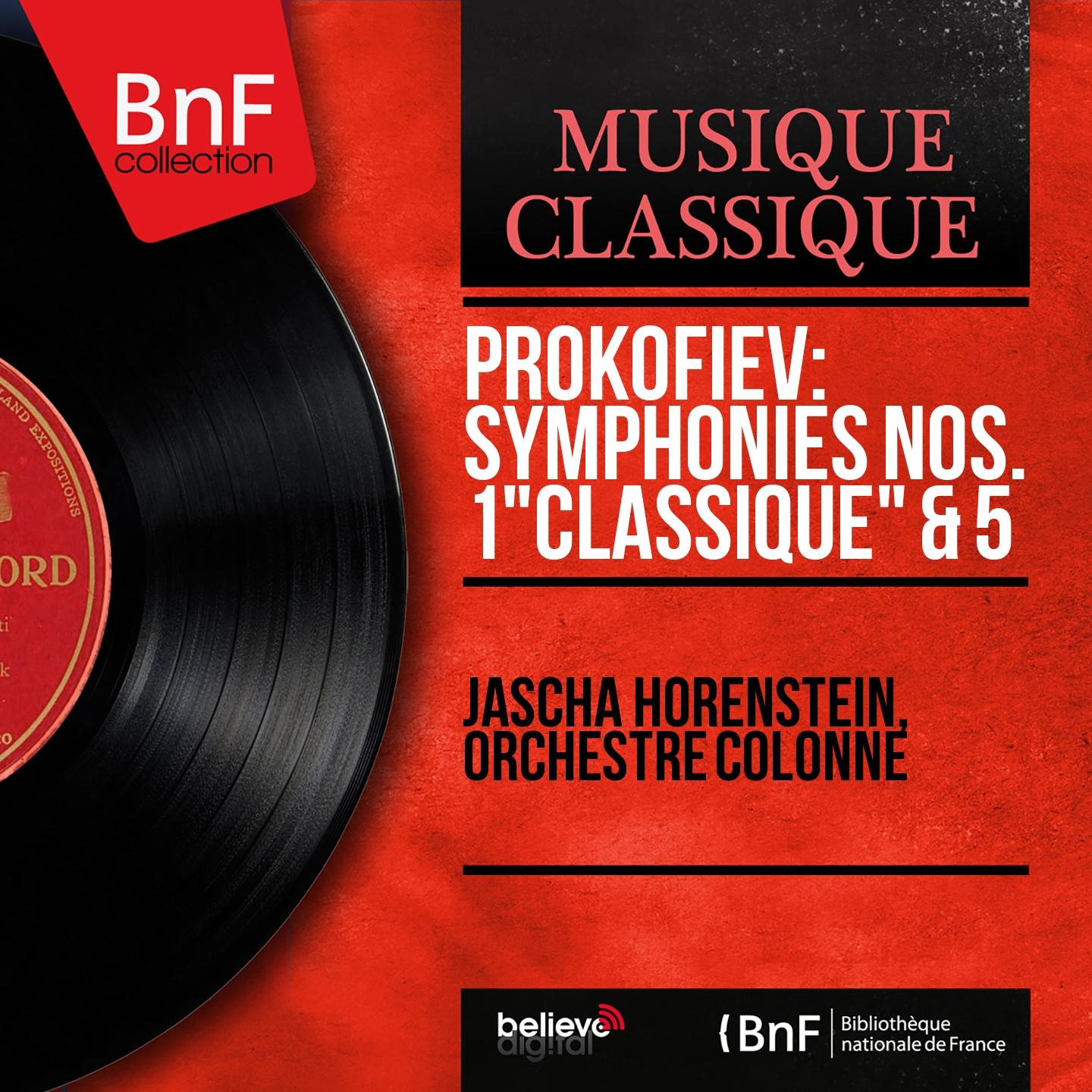 Постер альбома Prokofiev: Symphonies Nos. 1 "Classique" & 5 (Mono Version)