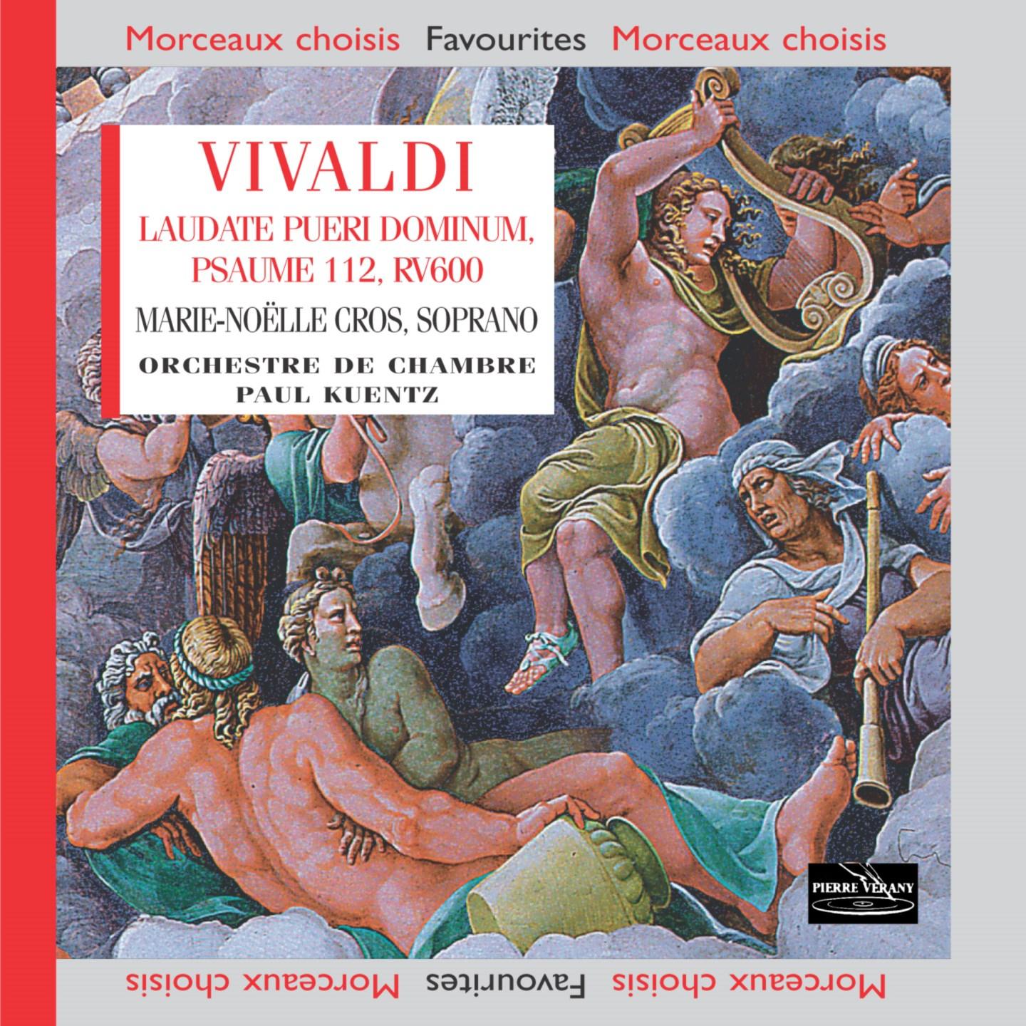 Постер альбома Vivaldi: Laudate pueri dominum, Psaume 112 pour soprano, cordes et continuo, RV 600