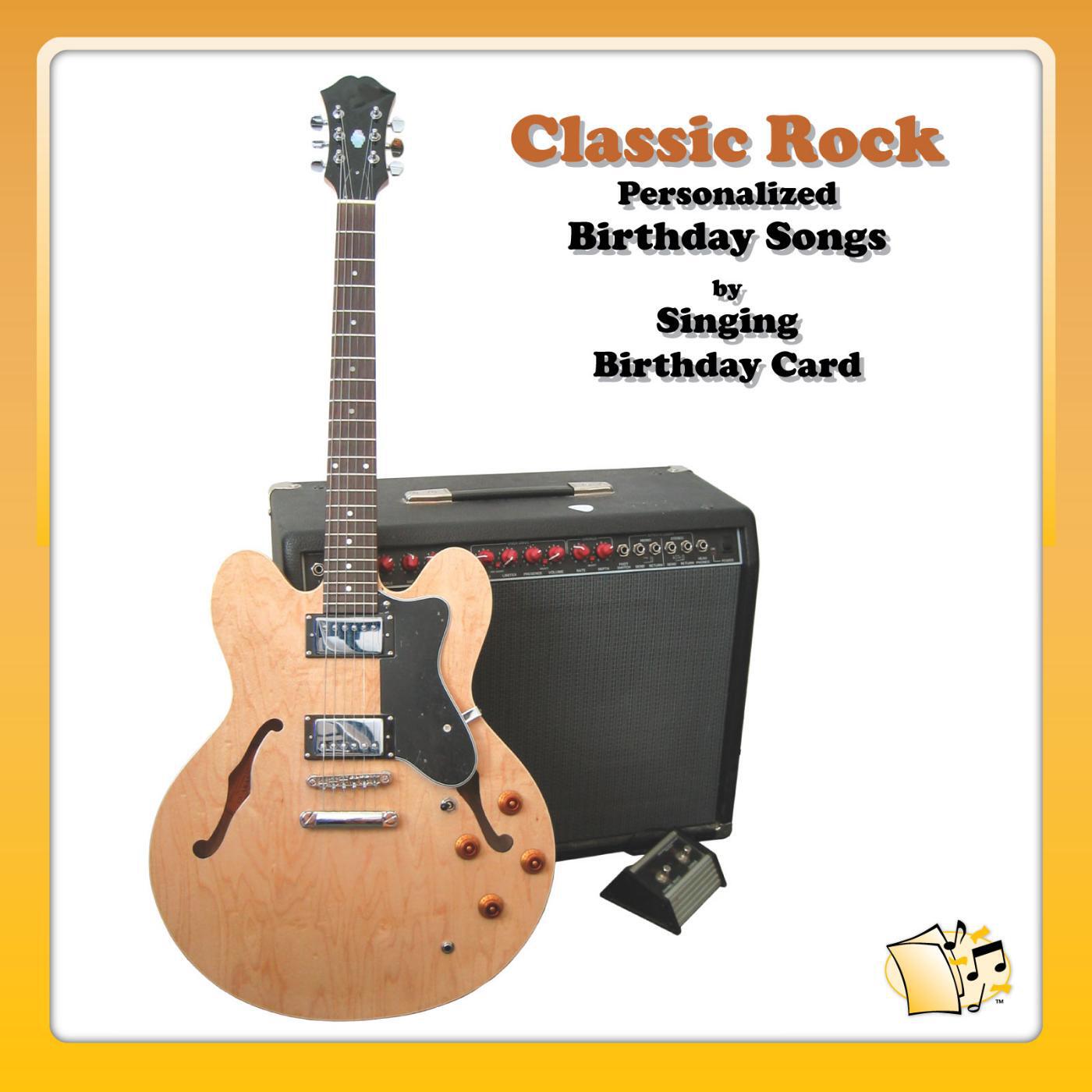 Singing Birthday Card - Happy Birthday, Darrell (Classic Rock)