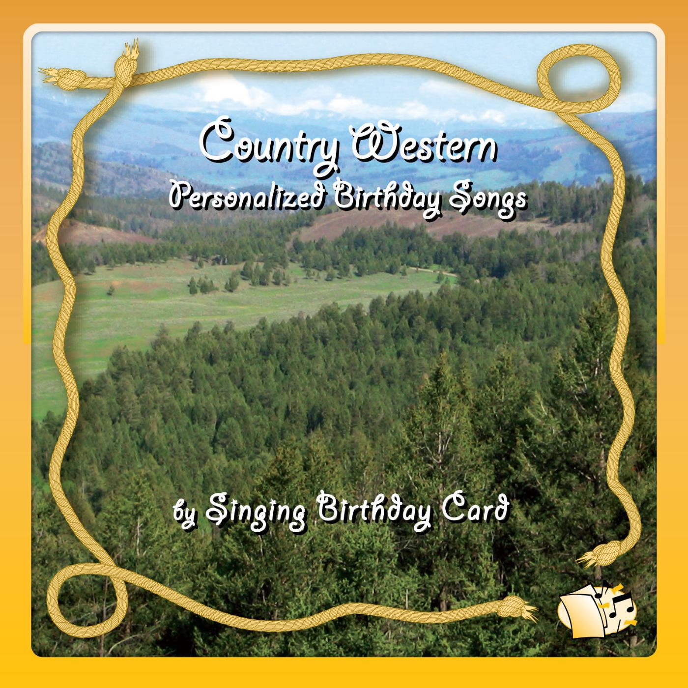 Singing Birthday Card - Happy Birthday, Barry (Country Western)