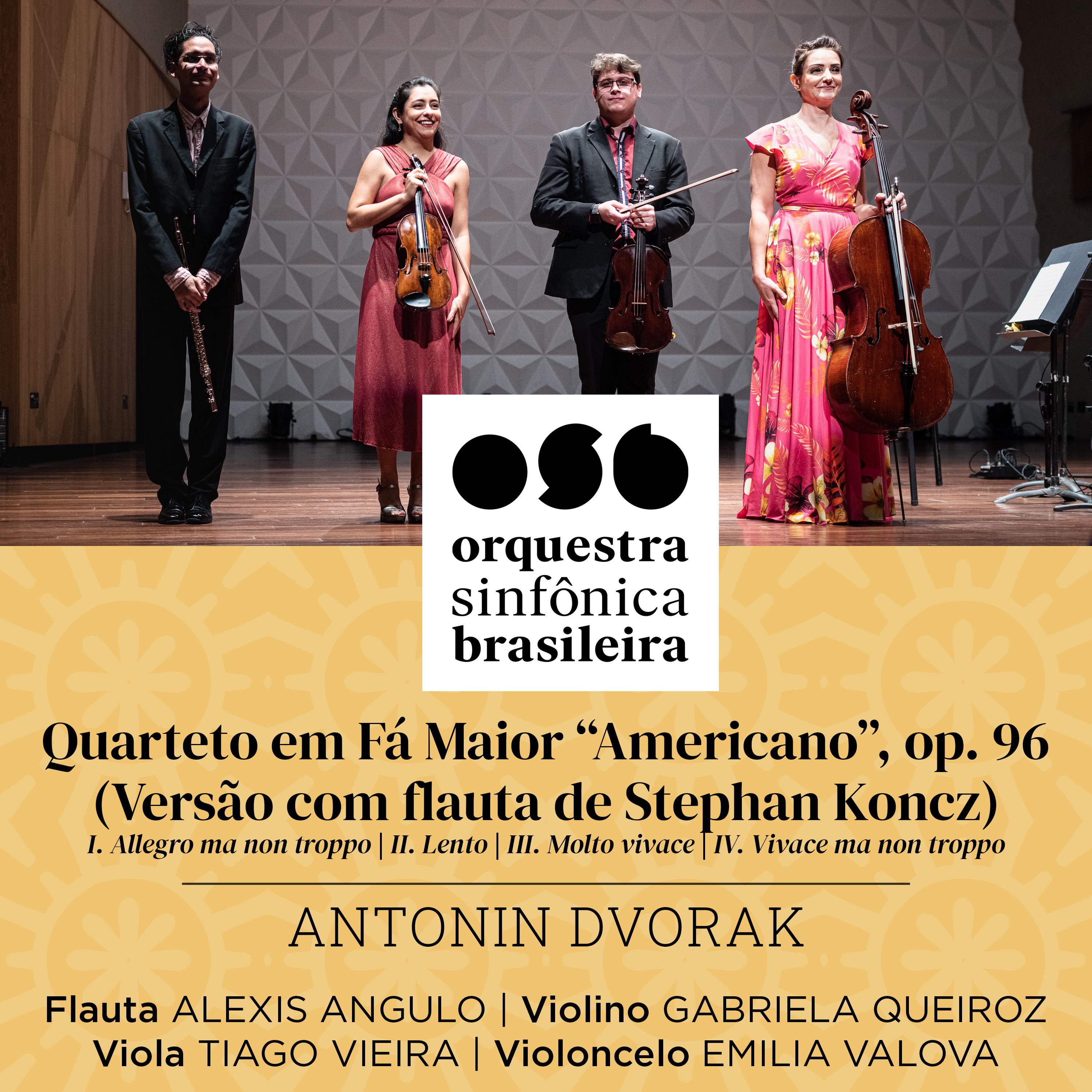 Постер альбома Quarteto em Fá Maior “Americano”, op. 96 (Versão com flauta de Stephan Koncz)