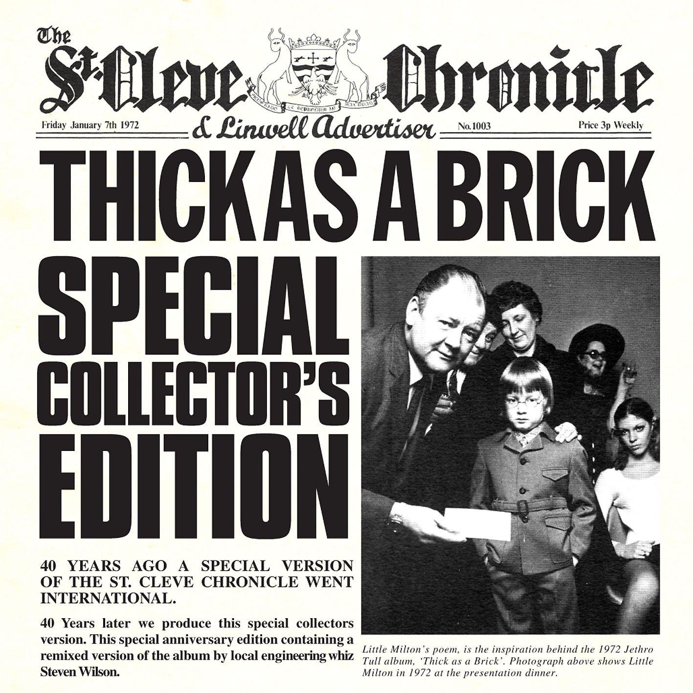 Постер альбома Thick as a Brick (40th Anniversary Special Edition)