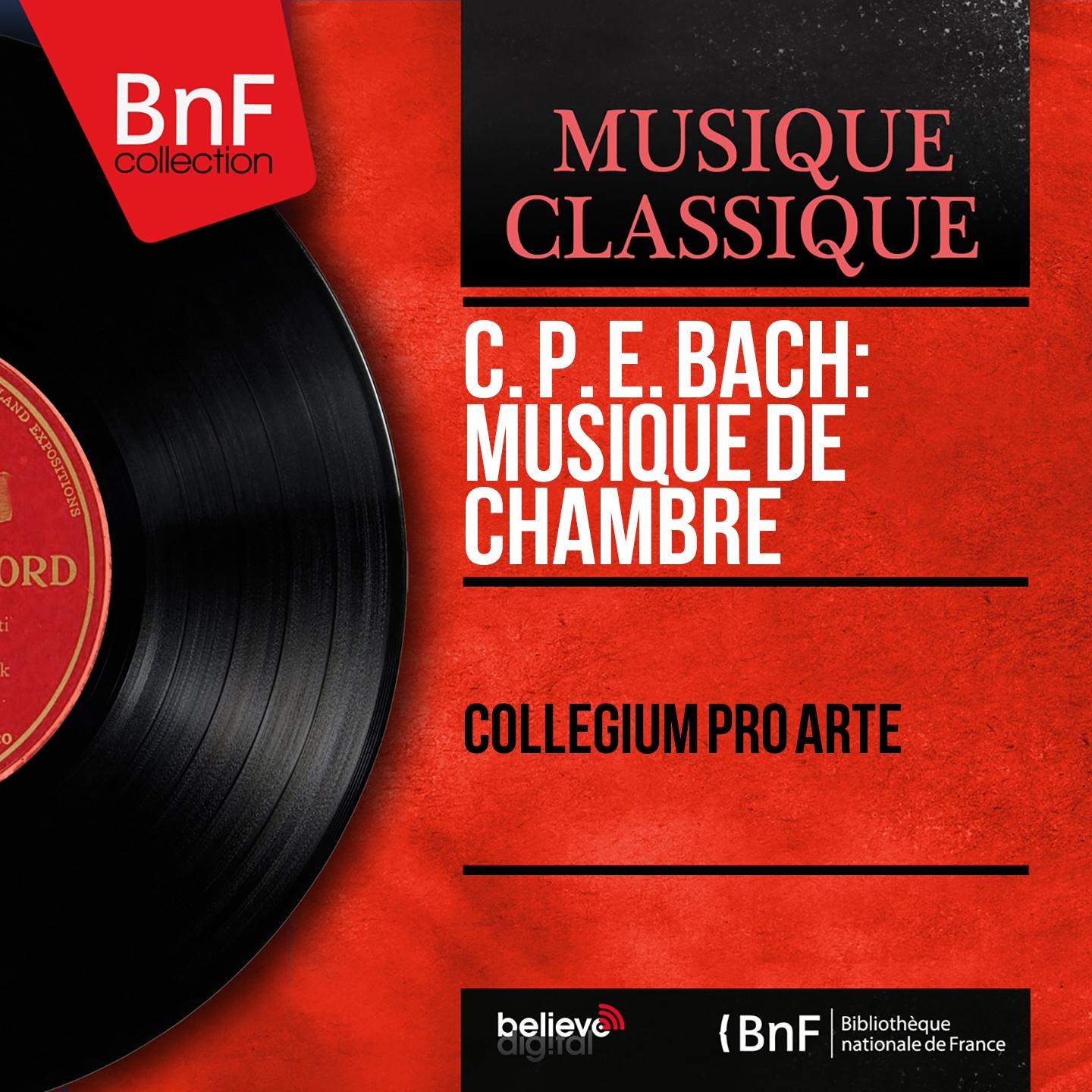 Постер альбома C. P. E. Bach: Musique de chambre (Mono Version)
