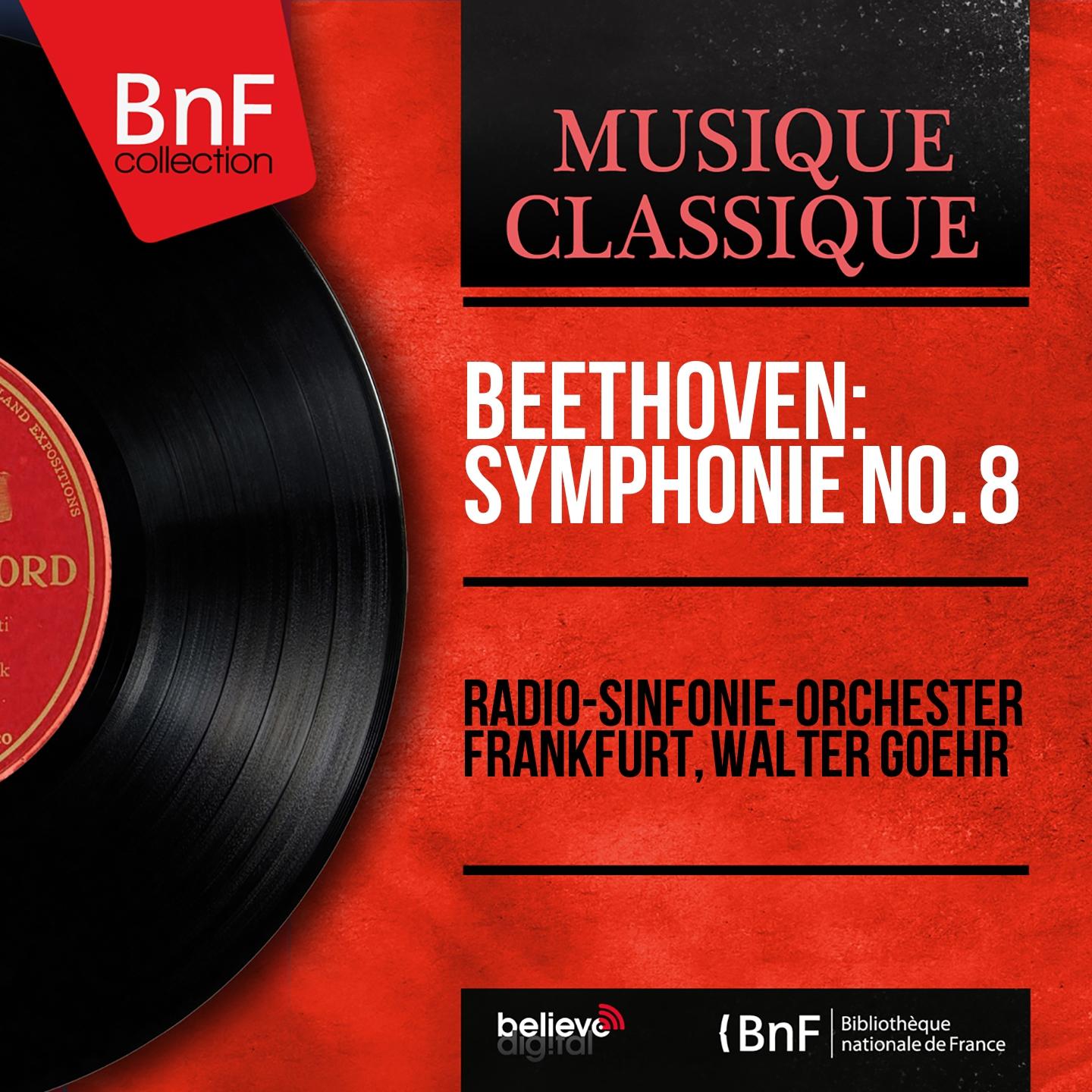 Постер альбома Beethoven: Symphonie No. 8 (Mono Version)