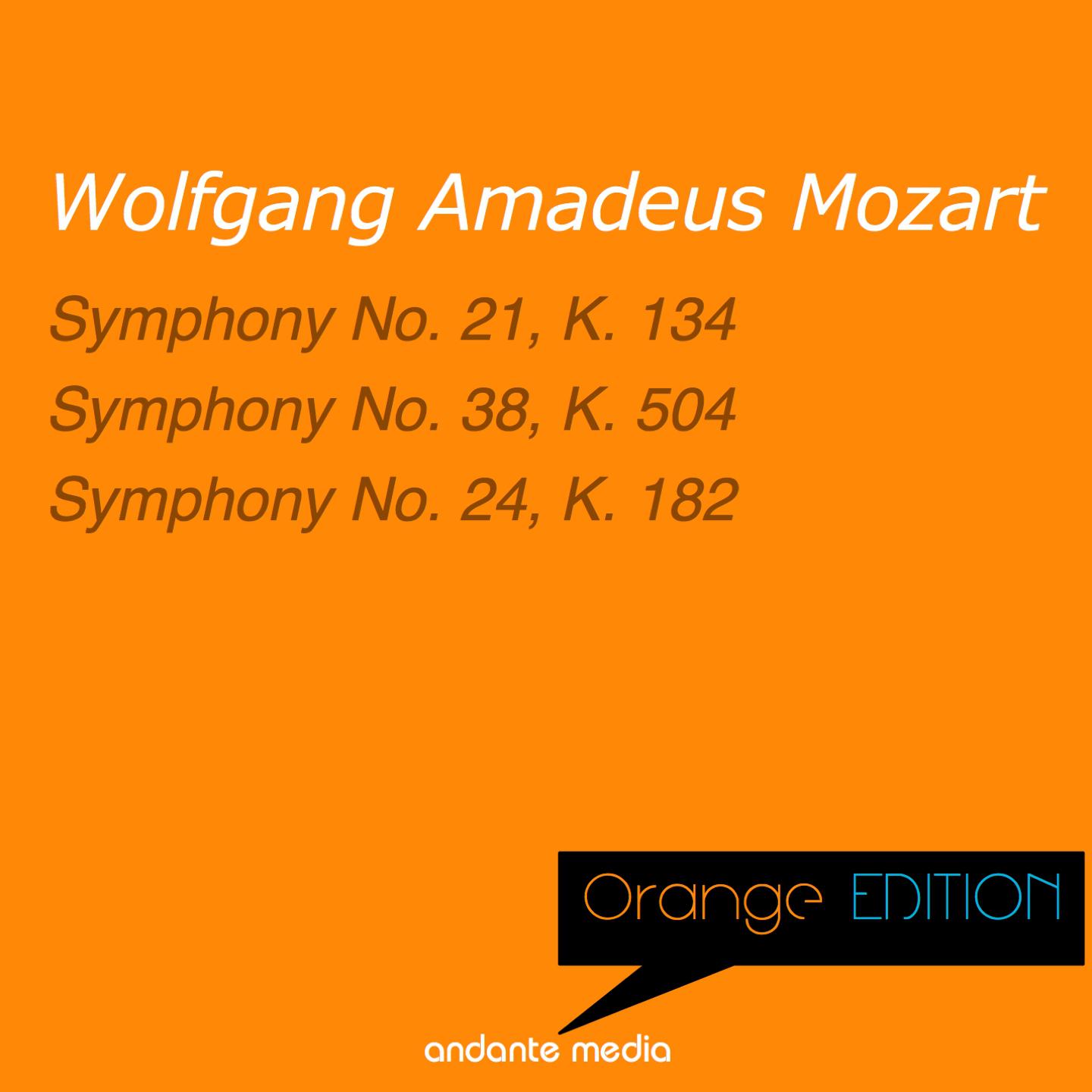 Постер альбома Orange Edition - Mozart: Symphony No. 21, K. 134 & Symphony No. 24, K. 182