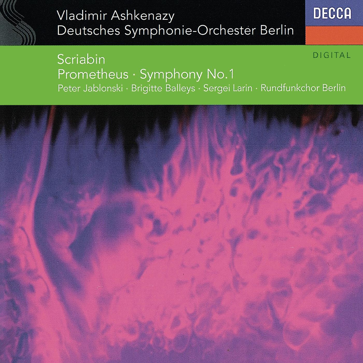 Постер альбома Scriabin: Symphony No. 1; Prometheus