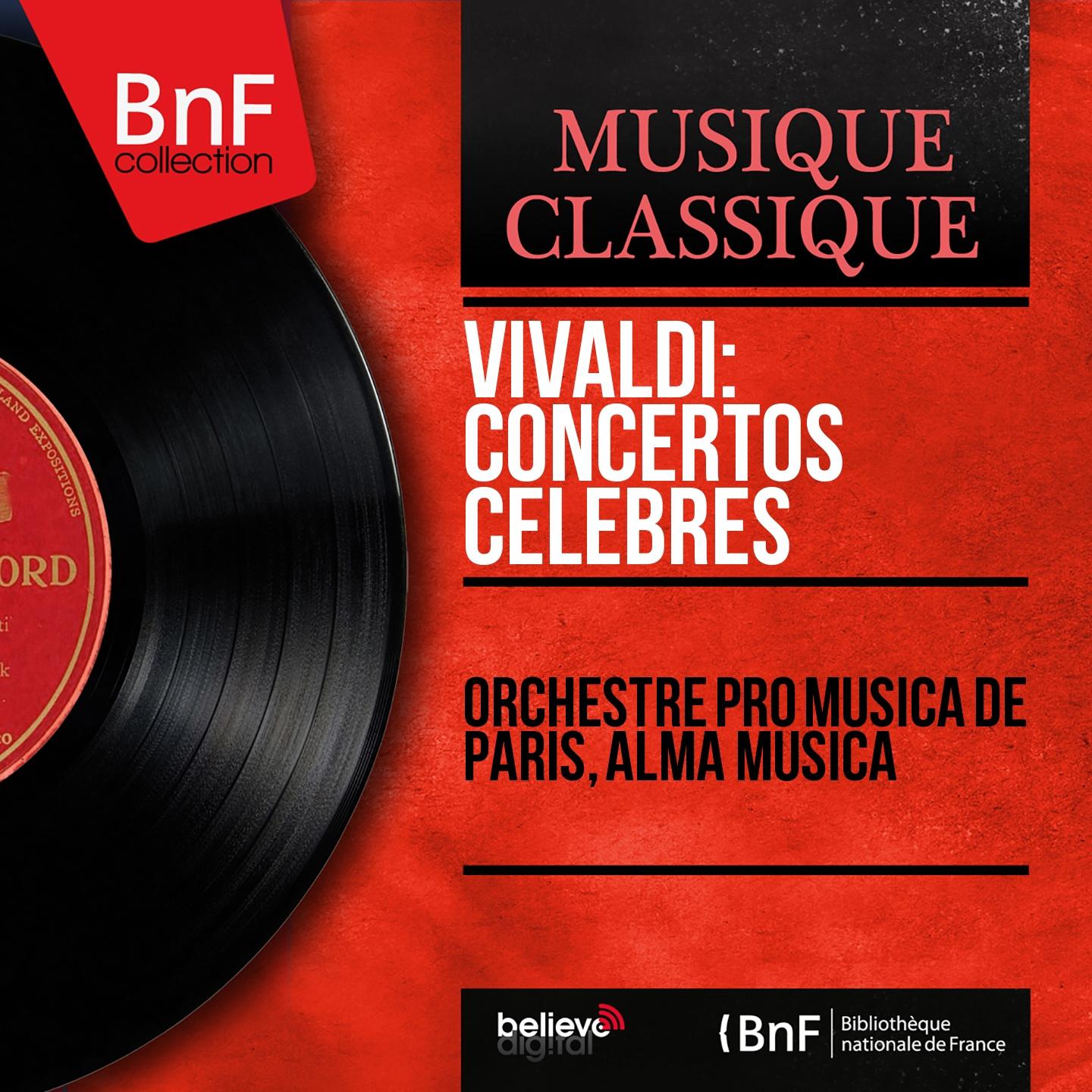 Постер альбома Vivaldi: Concertos célèbres (Mono Version)