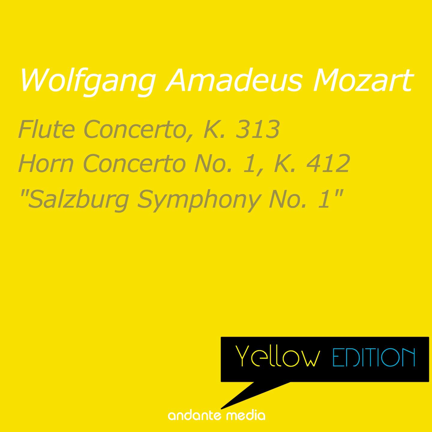 Постер альбома Yellow Edition - Mozart: Flute Concerto, K. 313  & "Salzburg Symphony No. 1"