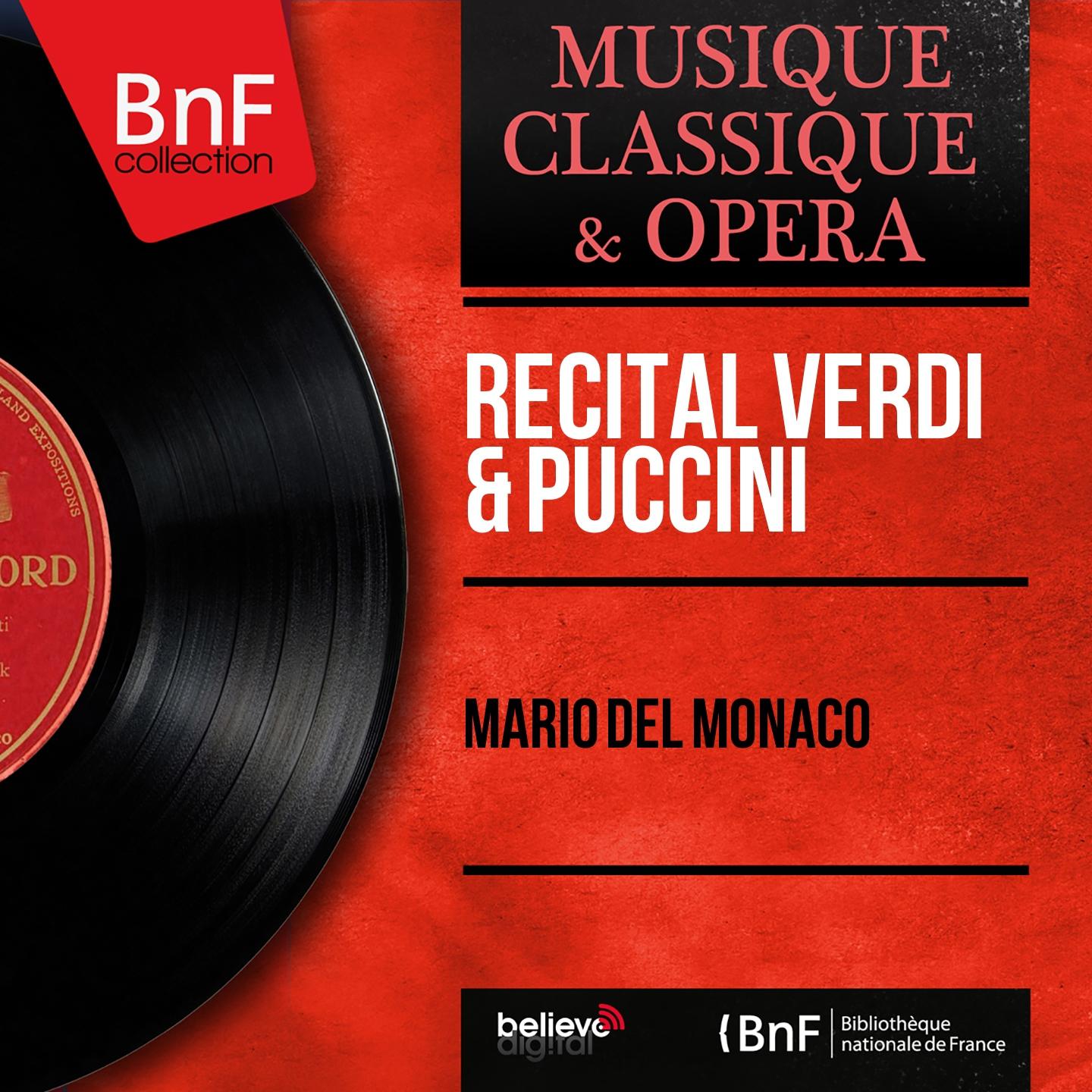 Постер альбома Récital Verdi & Puccini (Mono Version)