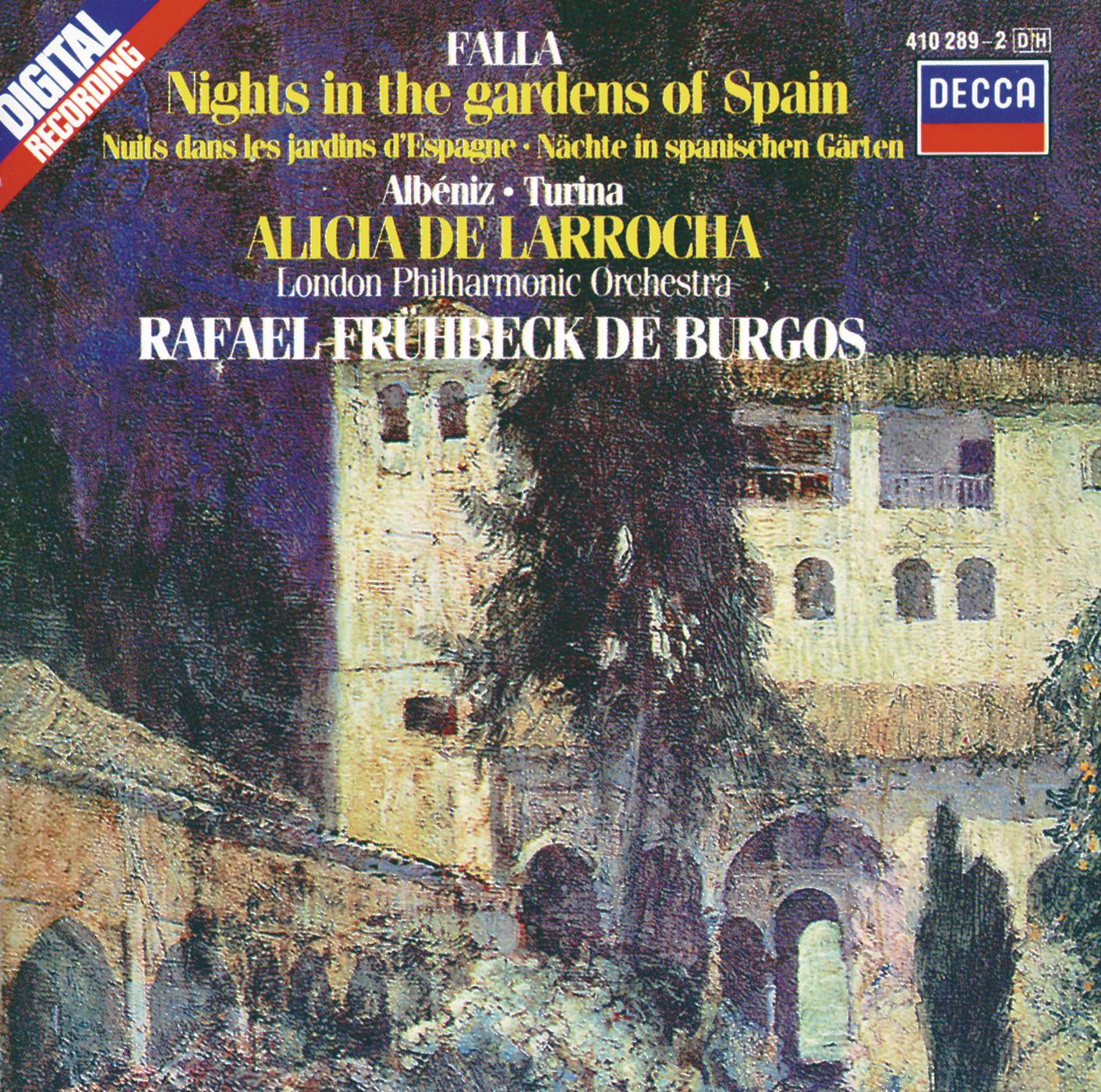 Постер альбома Falla: Nights in the Gardens of Spain / Albéniz: Rapsodia Española / Turina: Rapsodia sinfonica