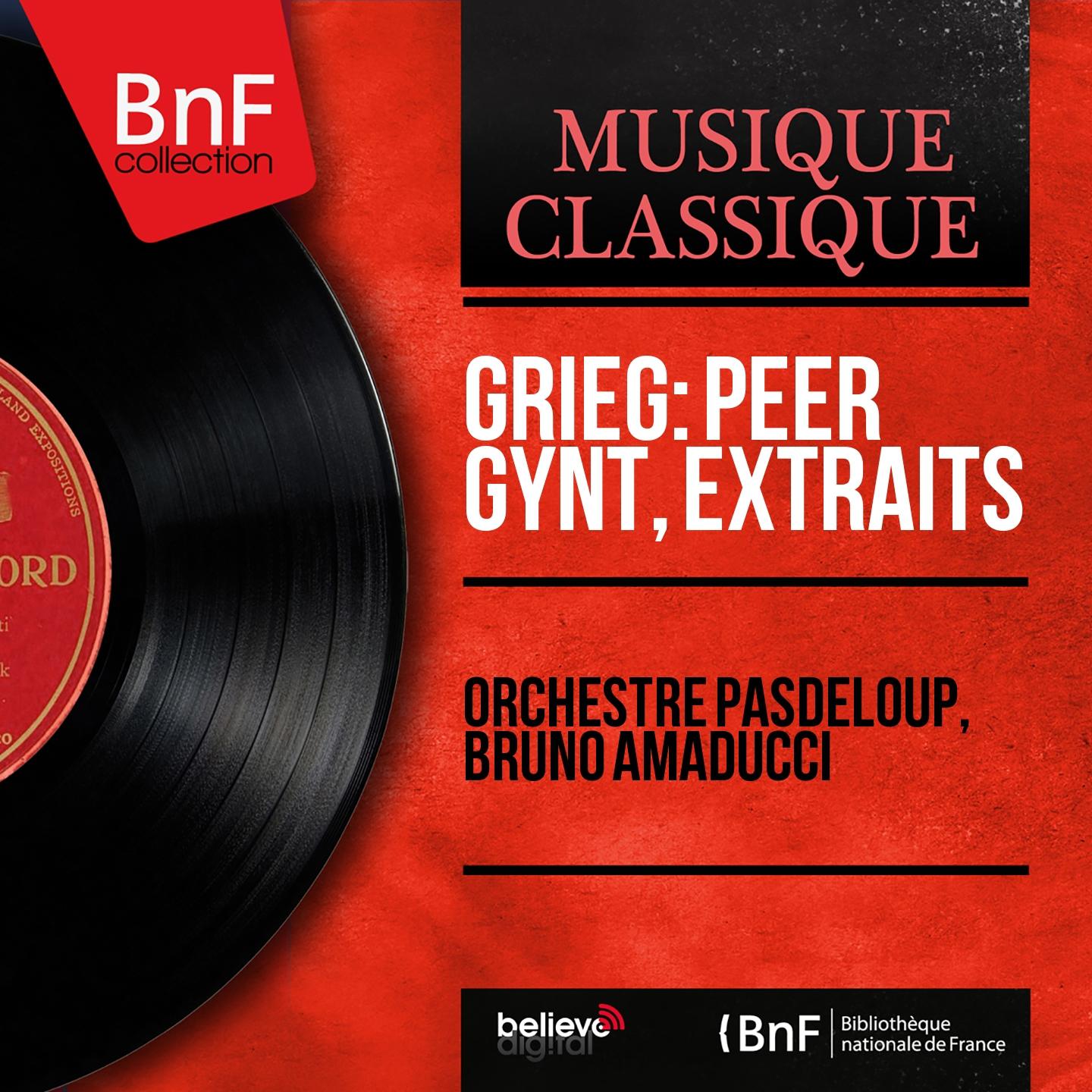 Постер альбома Grieg: Peer Gynt, extraits (Mono Version)