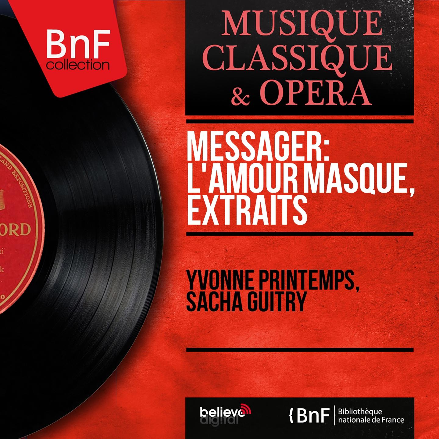 Постер альбома Messager: L'amour masqué, extraits (Mono Version)