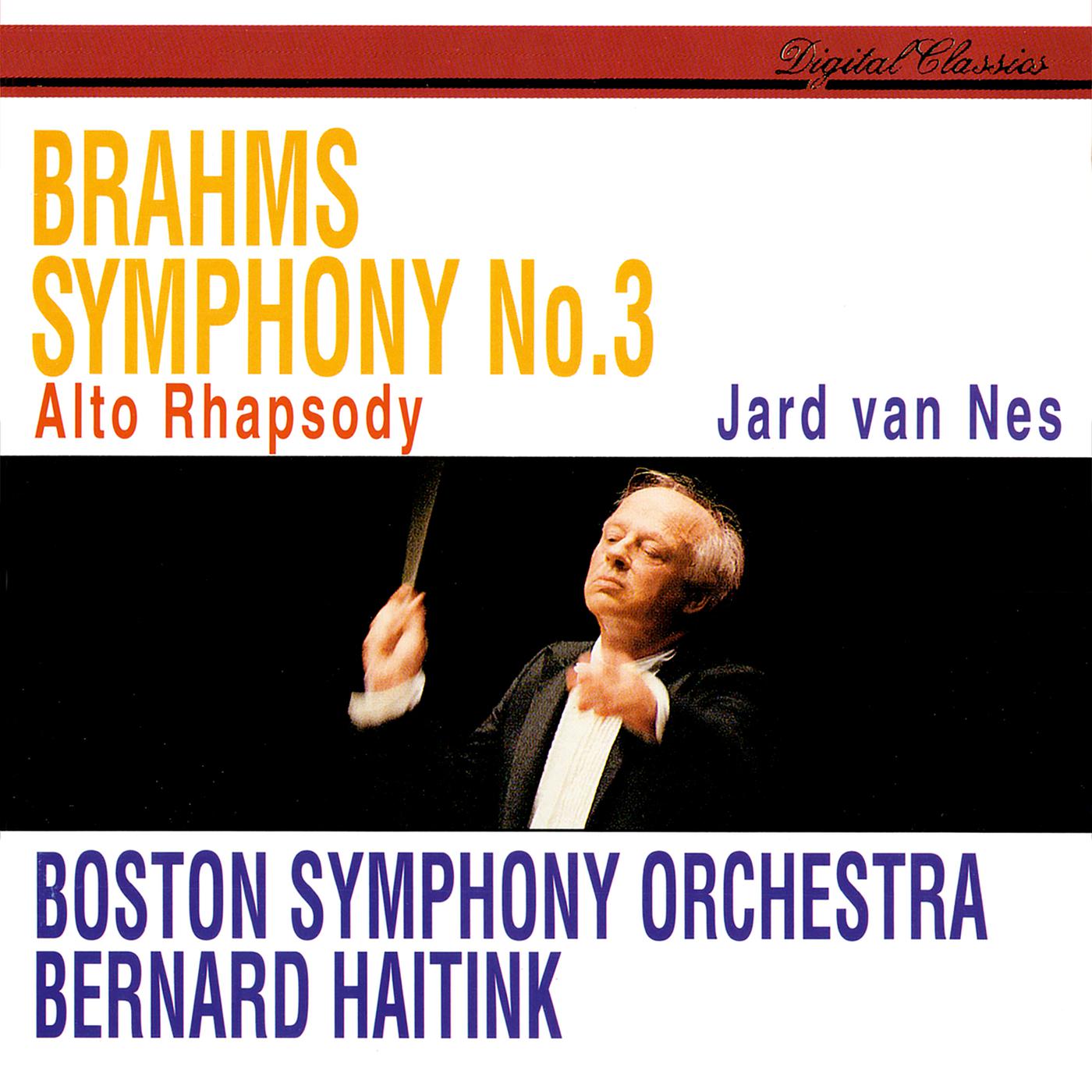 Постер альбома Brahms: Symphony No. 3; Alto Rhapsody