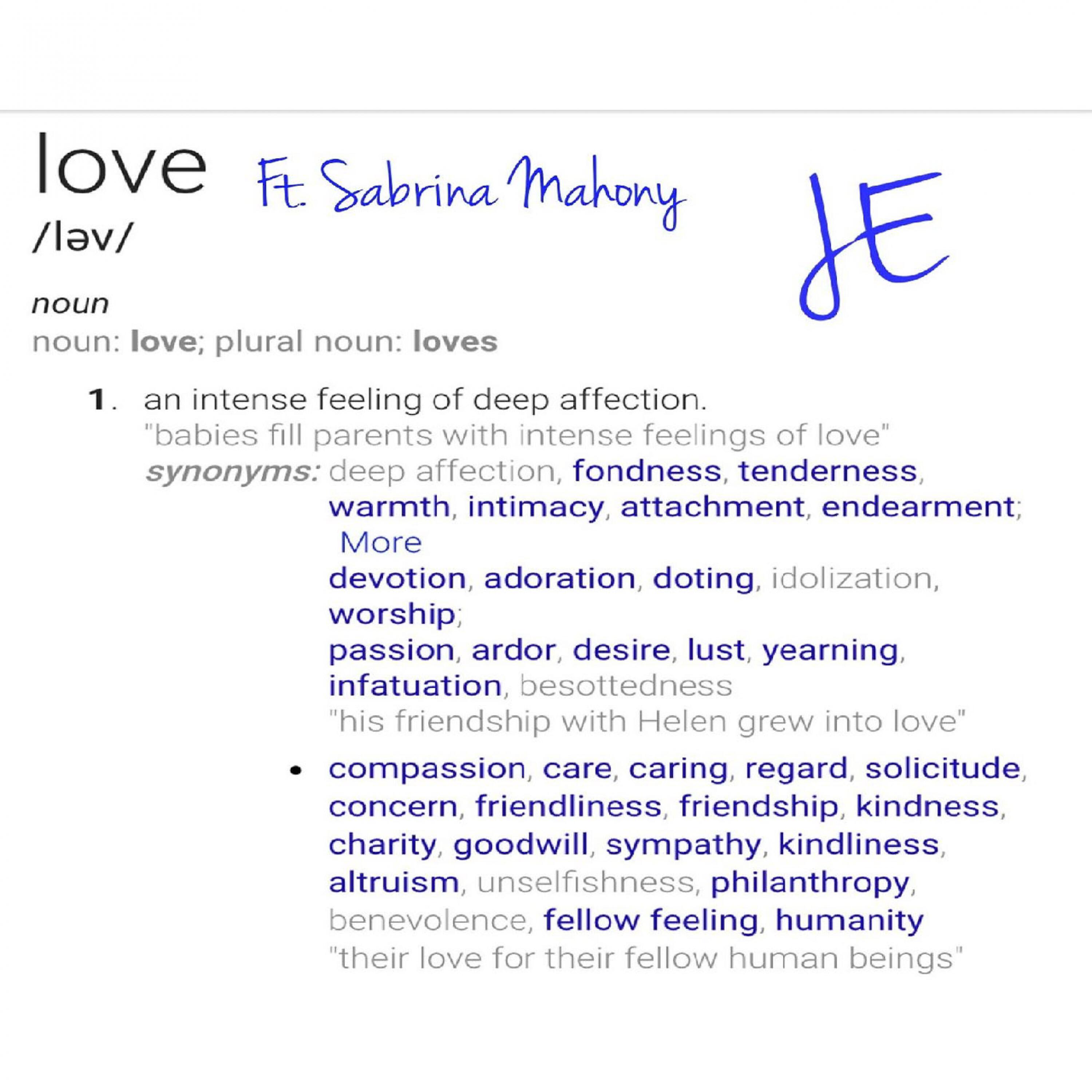 JE - Love (feat. Sabrina Mahony)