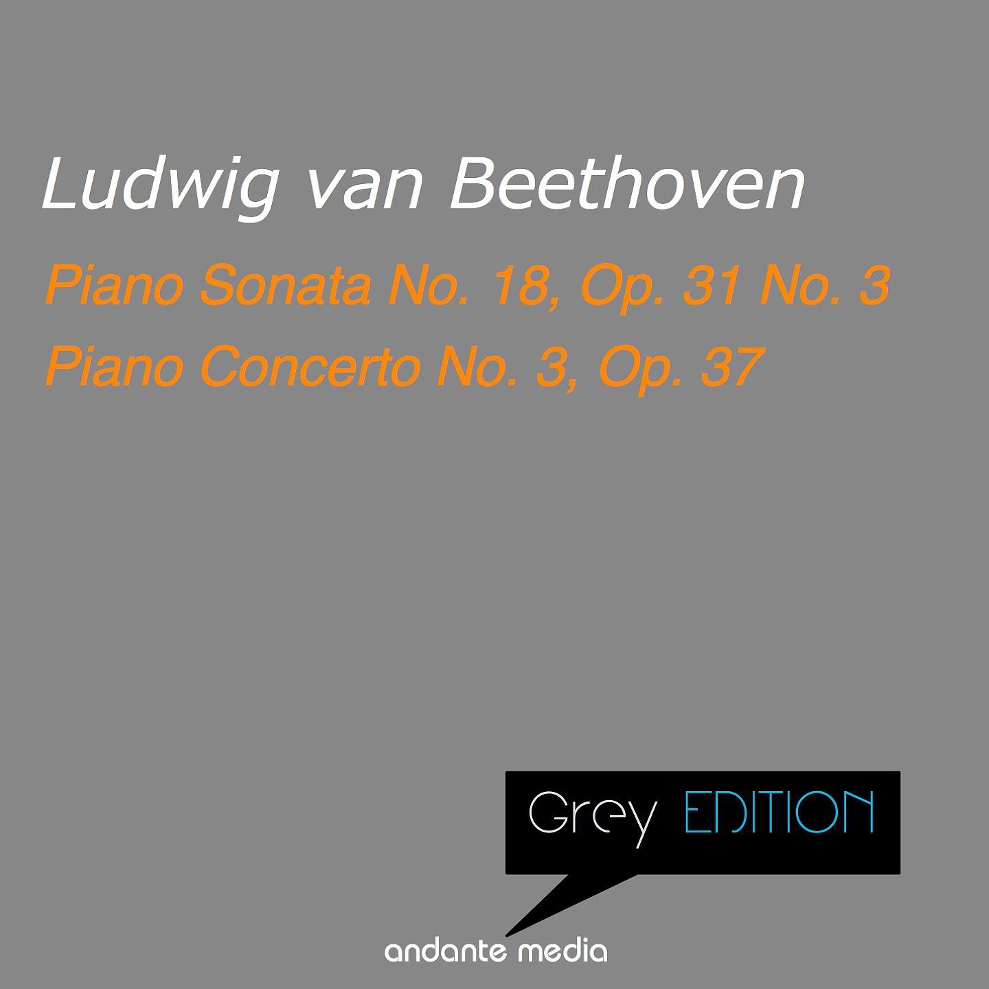 Постер альбома Grey Edition - Beethoven: Piano Sonata No. 18, Op. 31 No. 3 & Piano Concerto No. 3, Op. 37