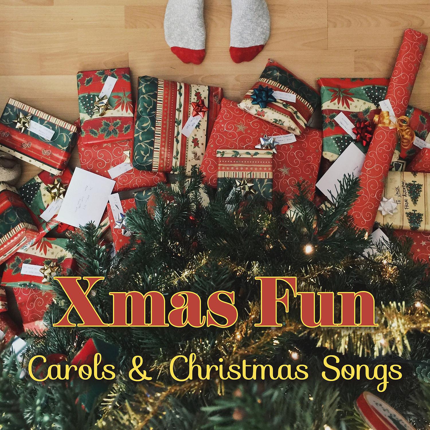 Постер альбома Xmas Fun - Carols & Christmas Songs: Essential Background Music for Dinner Party, Gifts Opening, Winter Games and Christmas Tree Decoration