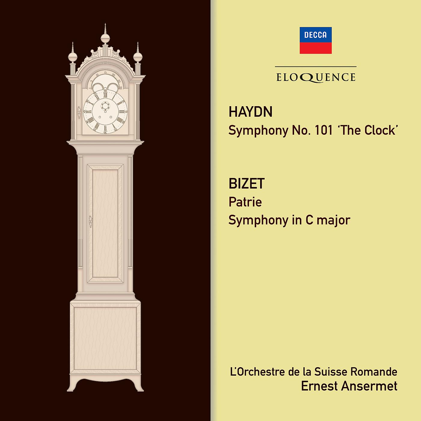 Постер альбома Haydn: Clock Symphony; Bizet: Symphony in C