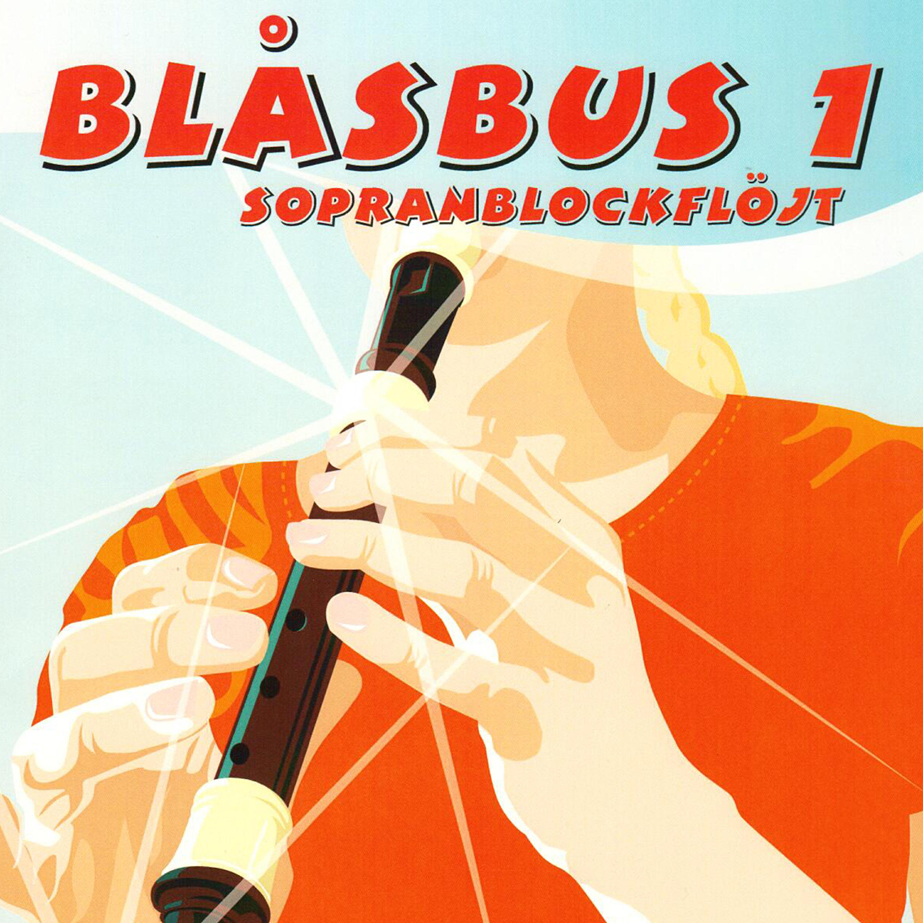 Blåsbus 1 sopranblockflöjt - Red Stamp