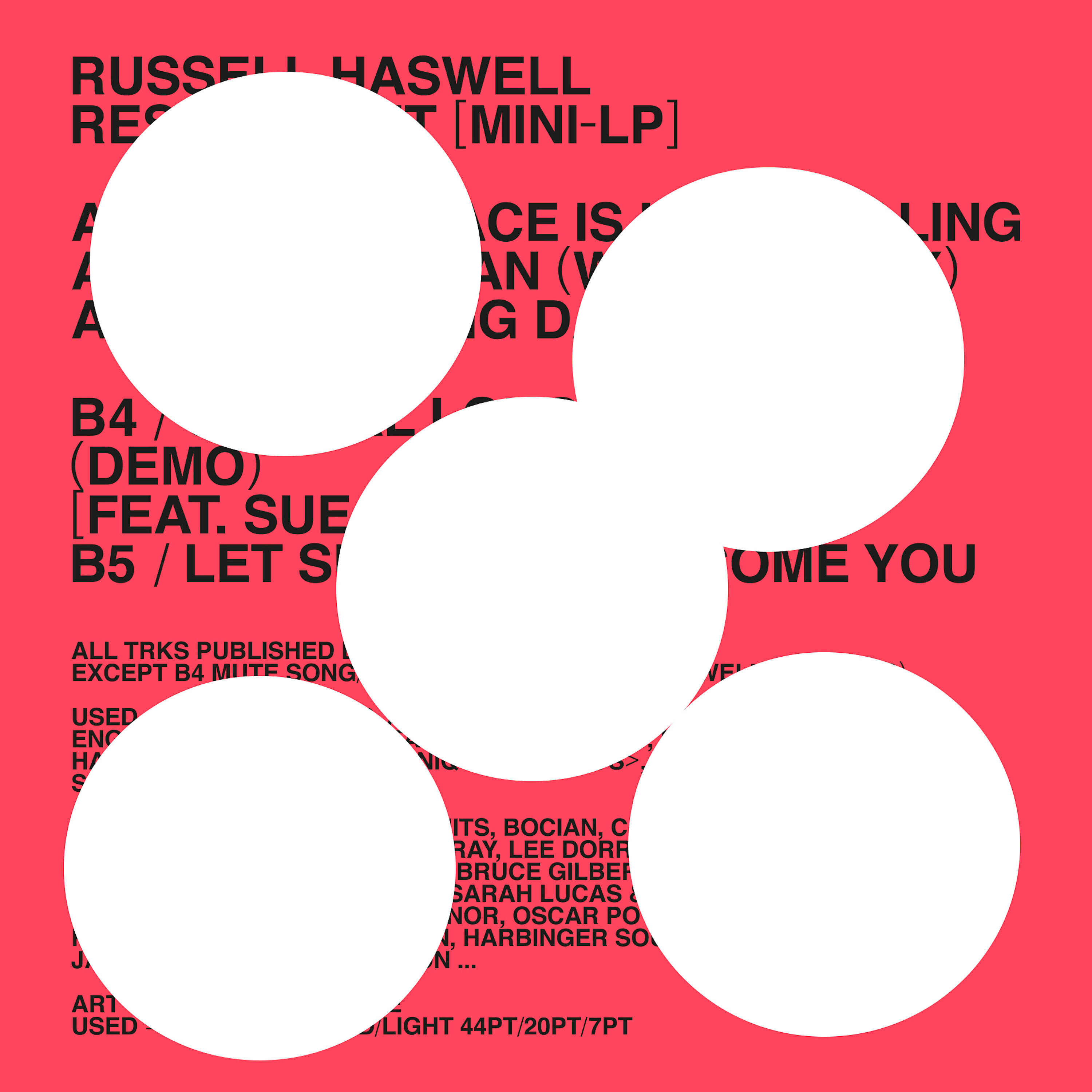 Russell Haswell - Special Long Version (Demo) (feat. Sue Tompkins)