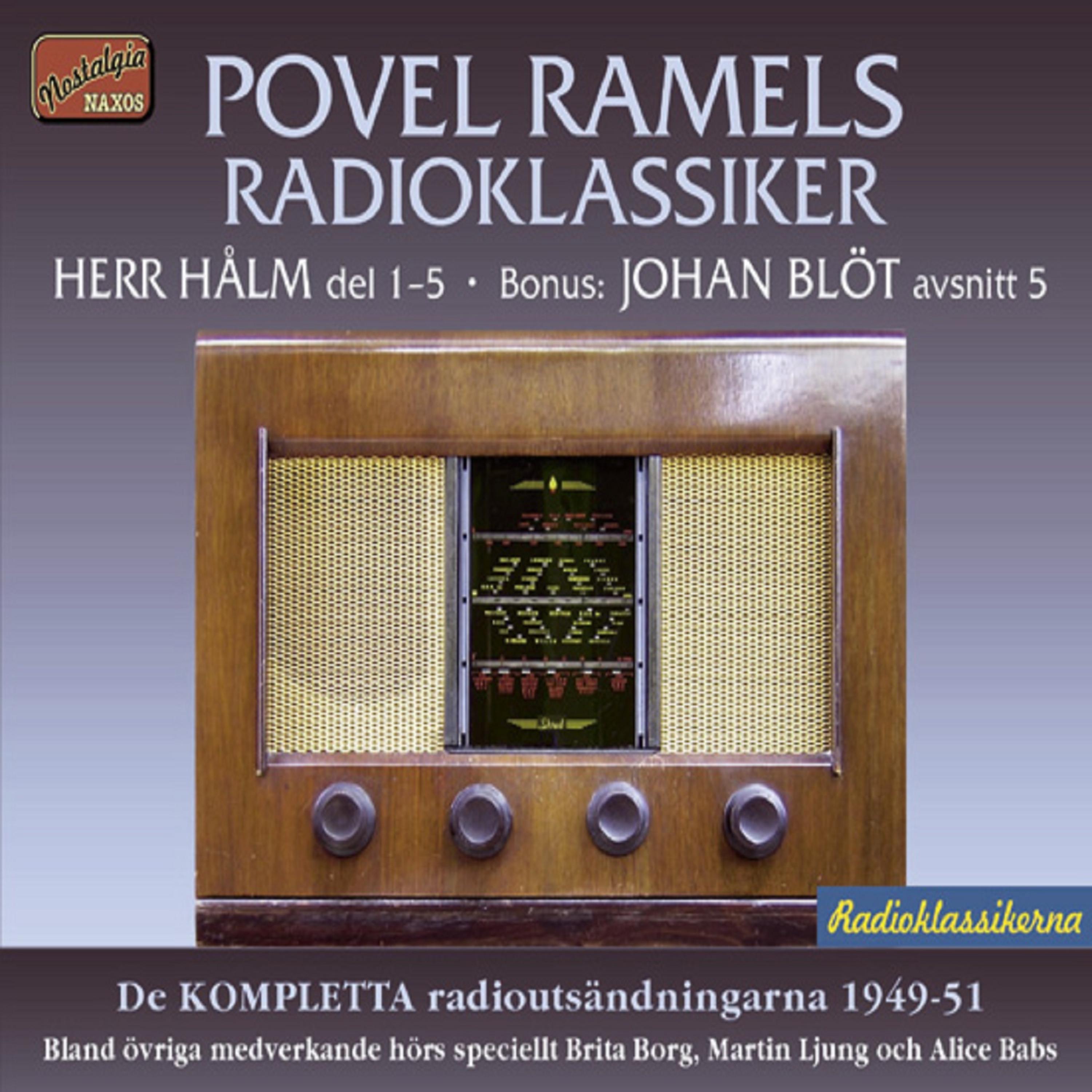 Постер альбома Povel Ramels Radioklassiker  Herr Hålms öden och Angantyr - Kanske en deckare