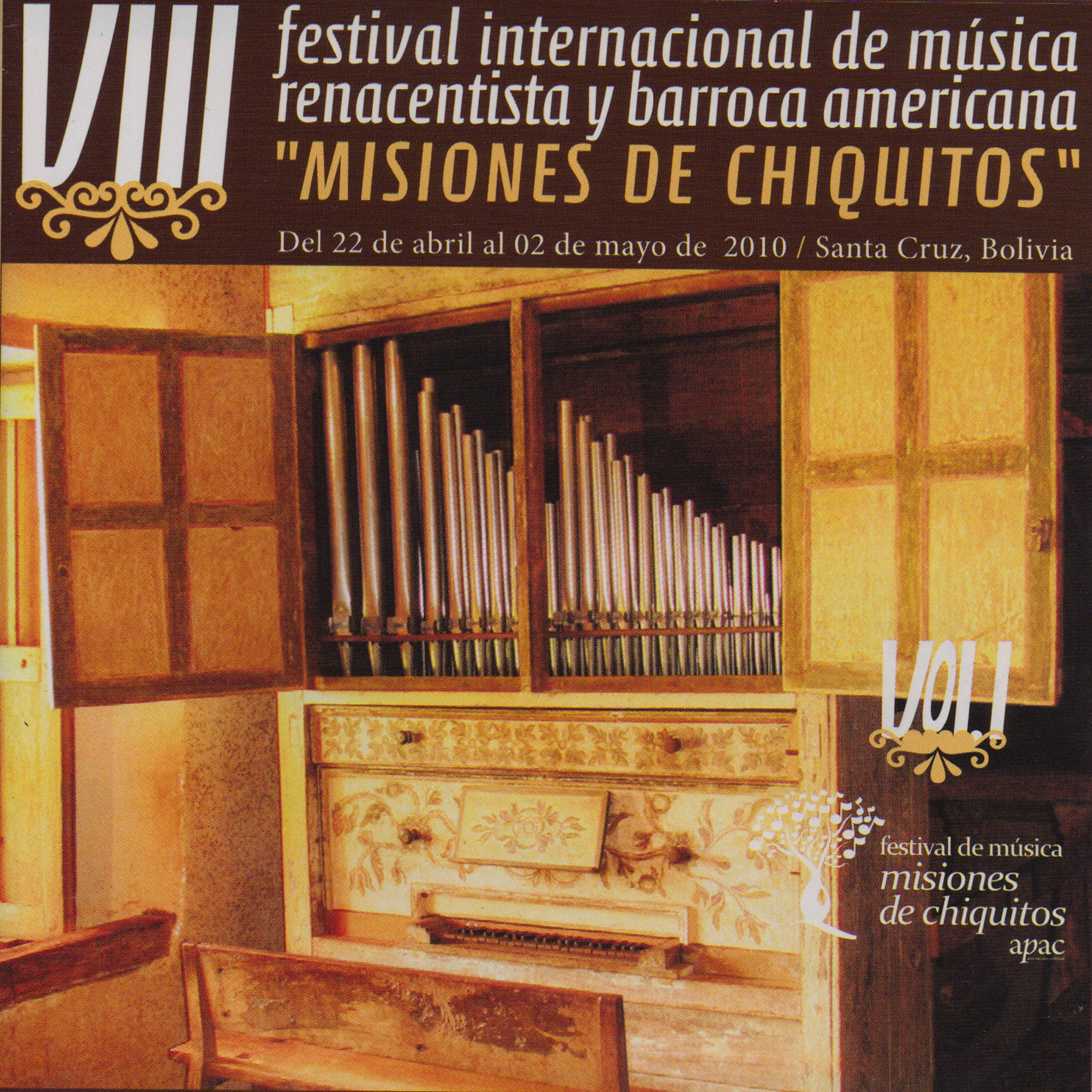 Постер альбома VIII Festival de Música Barroca "Misiones de Chiquitos" Vol. 1