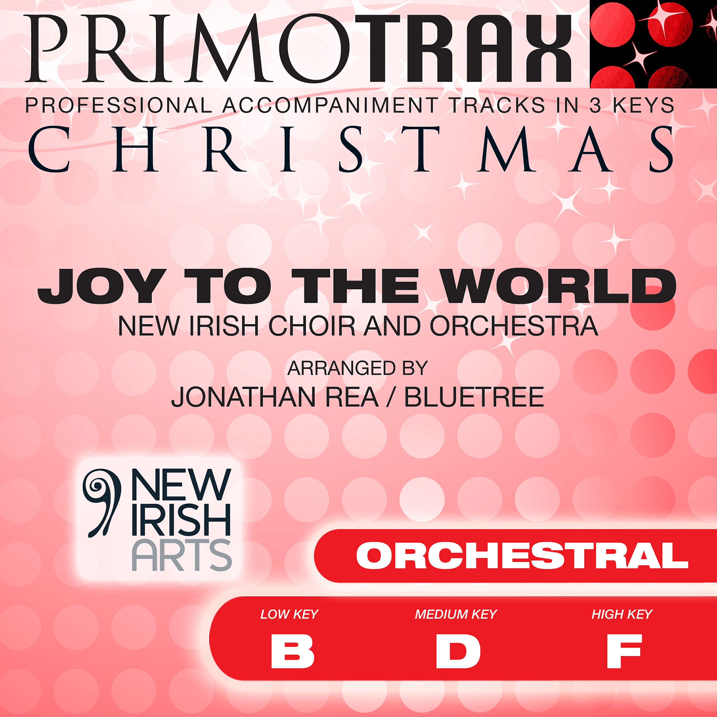 New Irish Choir - Joy to the World (Medium Key - D - Orchestral Performance Backing Track)