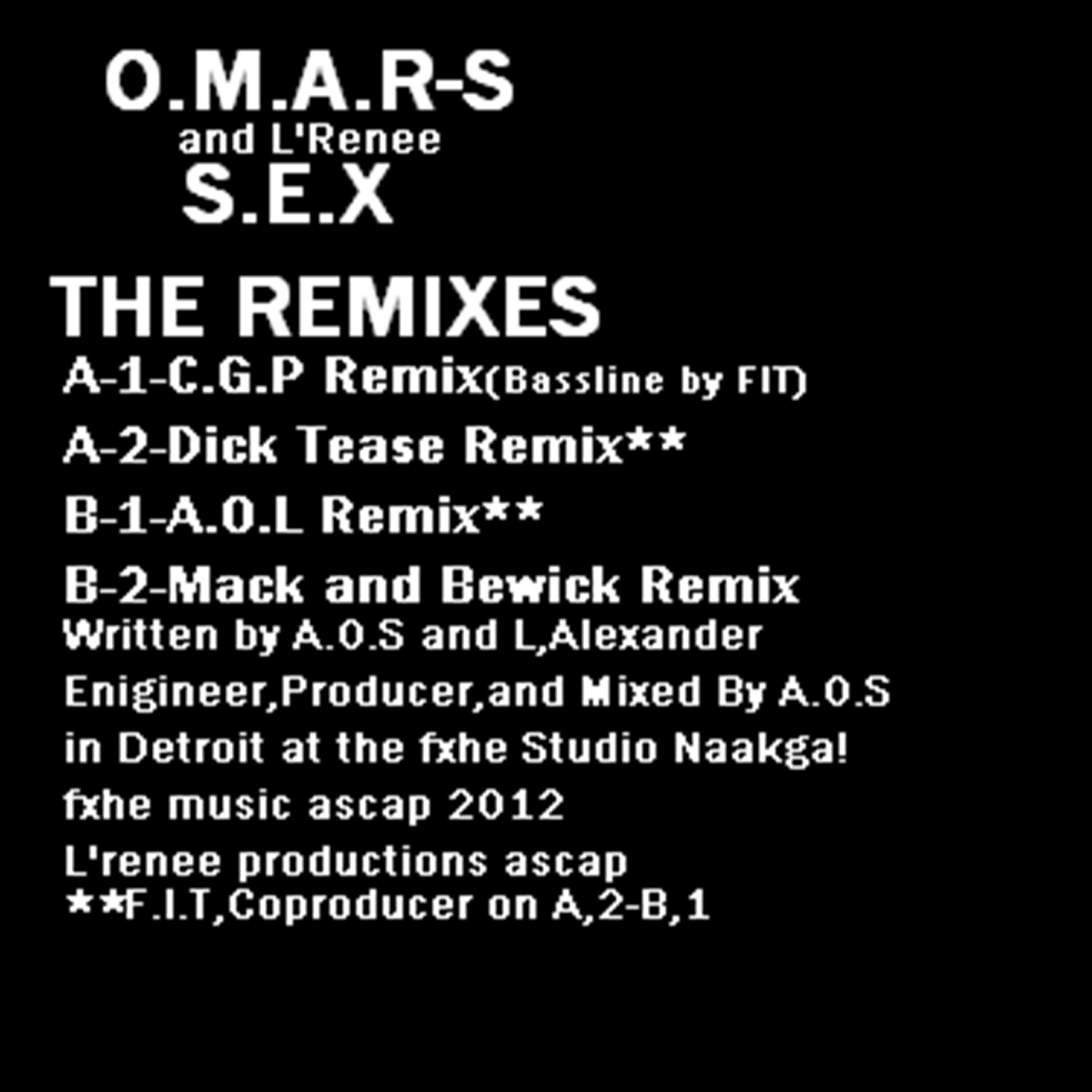 L'Renee - S.E.X (C.G.P (Conant Gardens Posse) Remix)