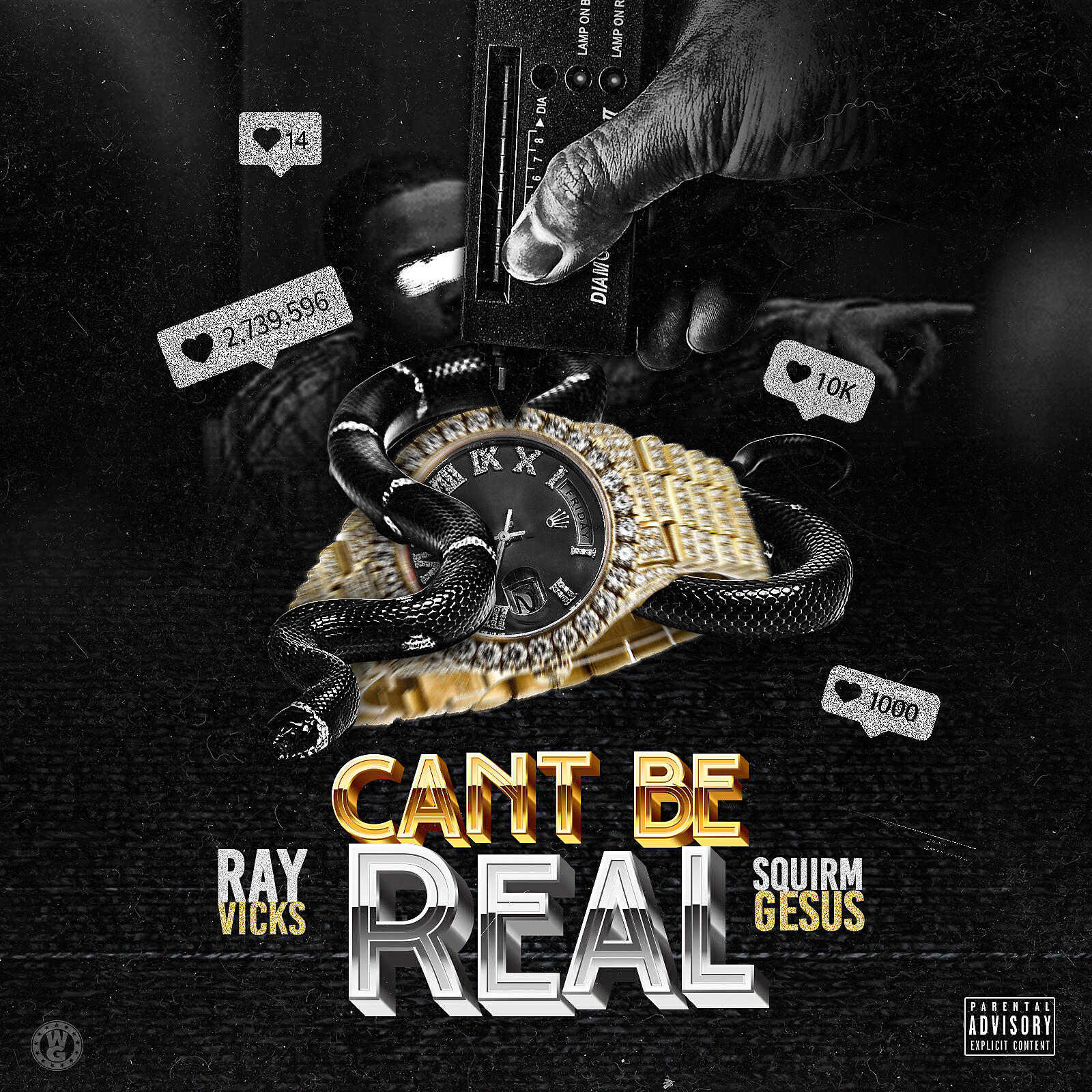 RAY VICKS - Can't Be Real (feat. Squirm Gesus)