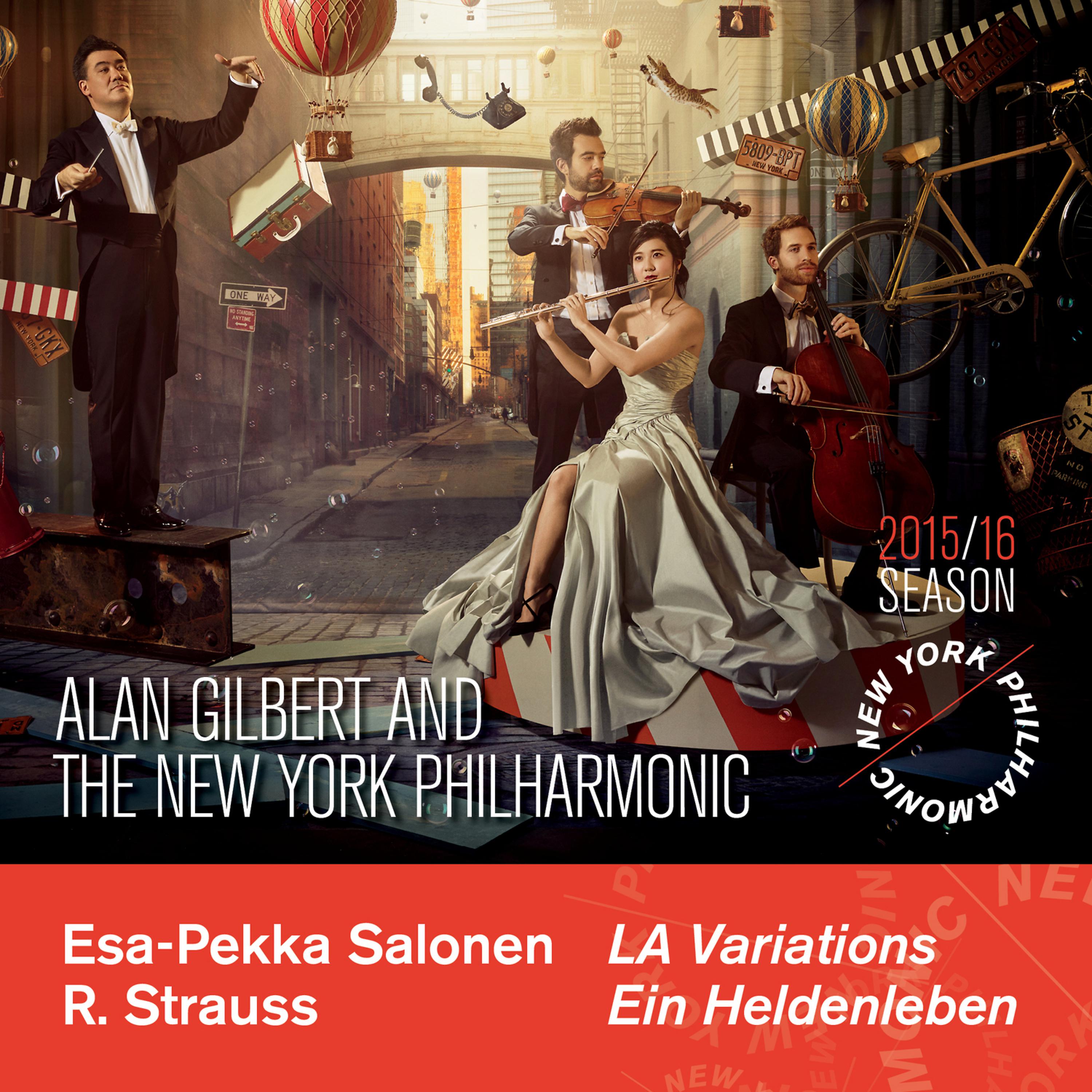 Постер альбома Salonen: L.A. Variations & Strauss: Ein Heldenleben, Op. 40