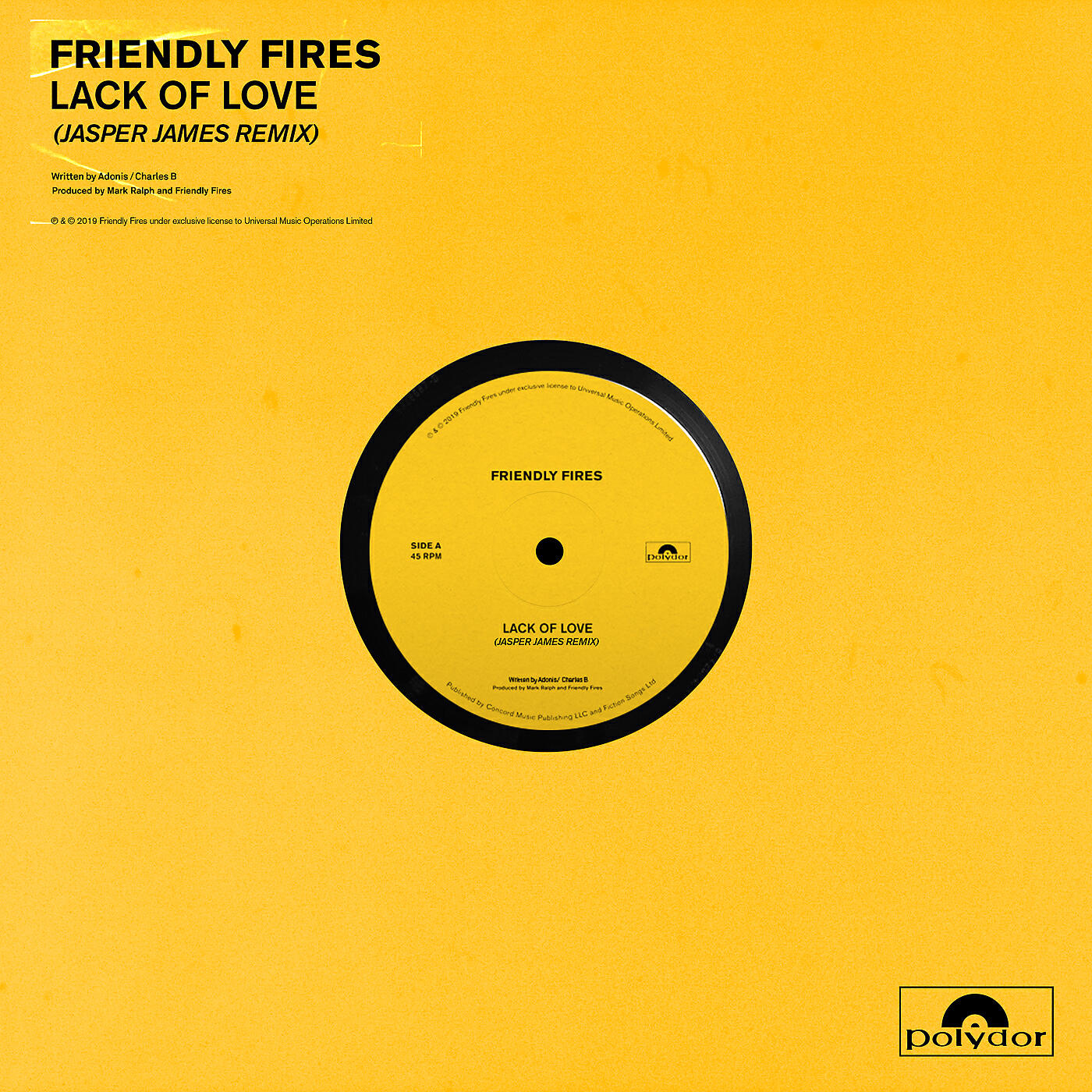 Friendly Fires - Lack Of Love (Jasper James Remix)
