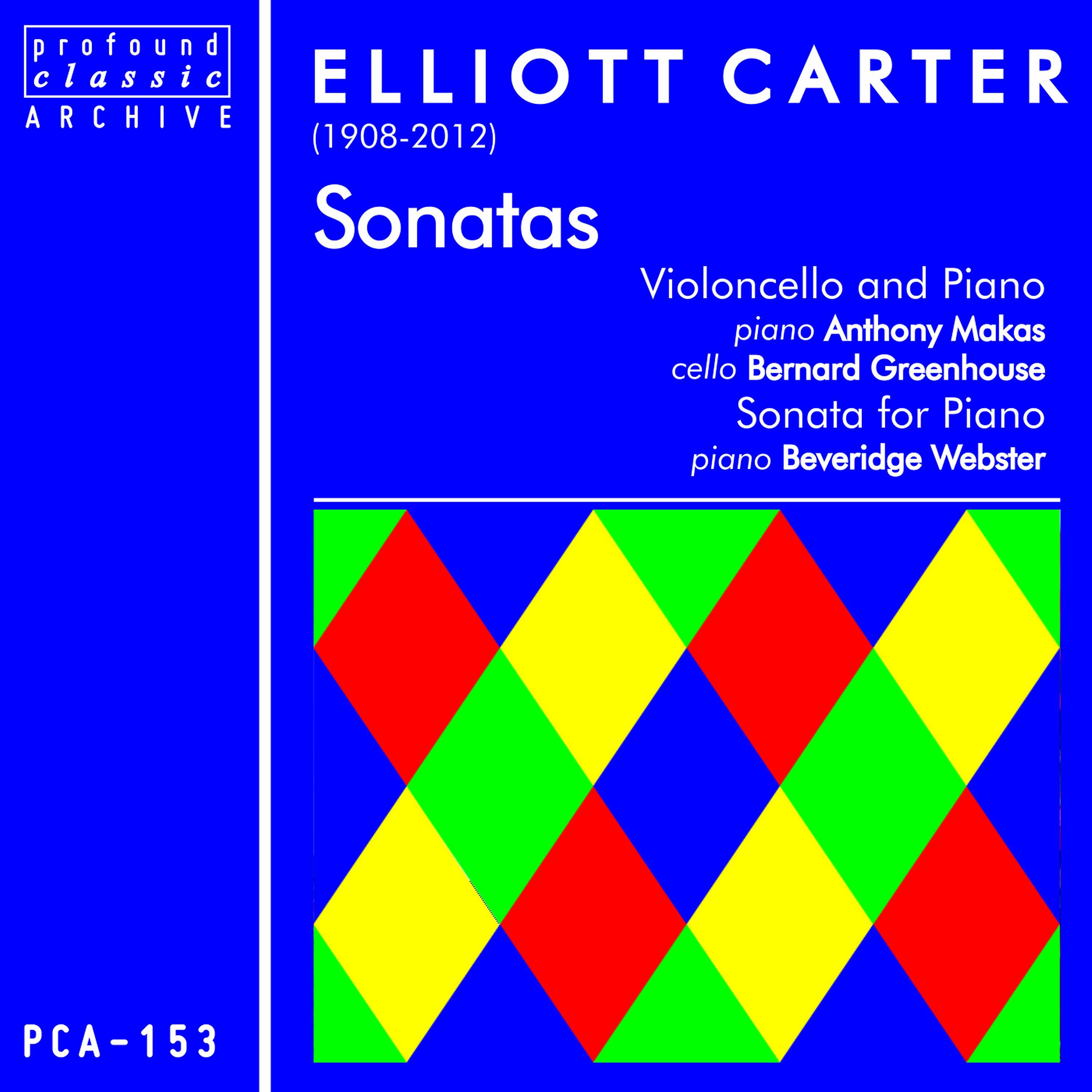 Постер альбома Elliott Carter: Sonatas