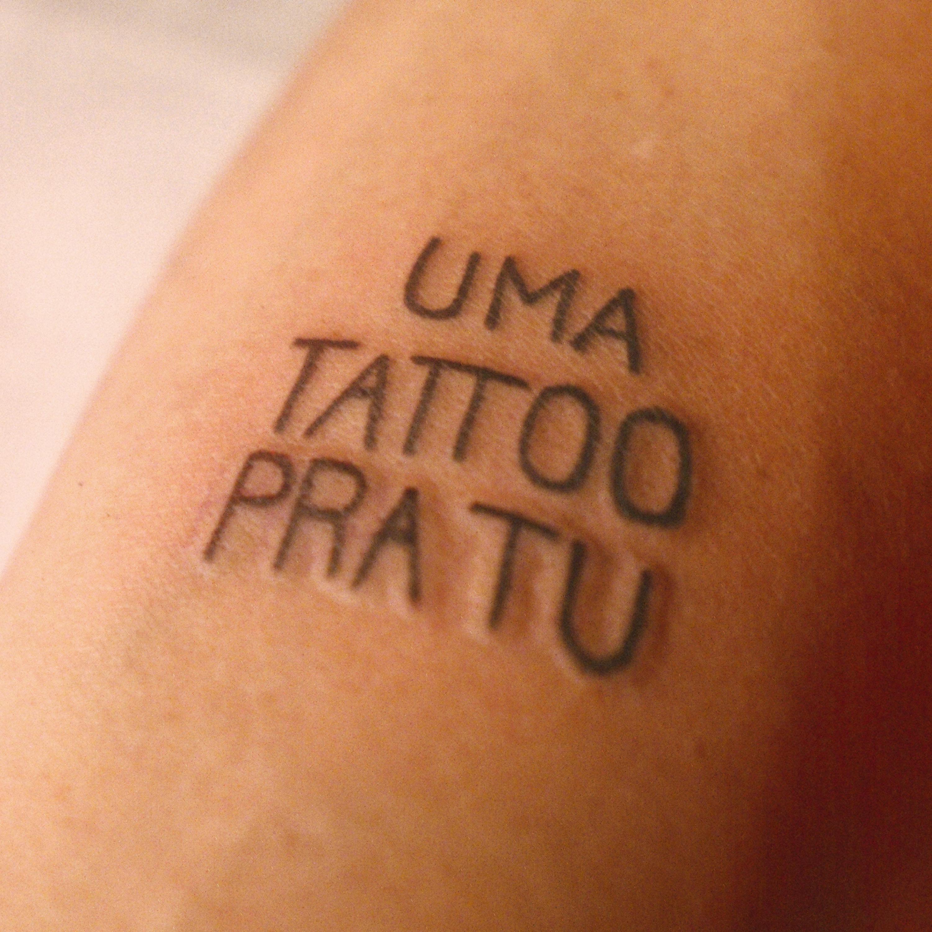 Постер альбома Uma Tattoo Pra Tu