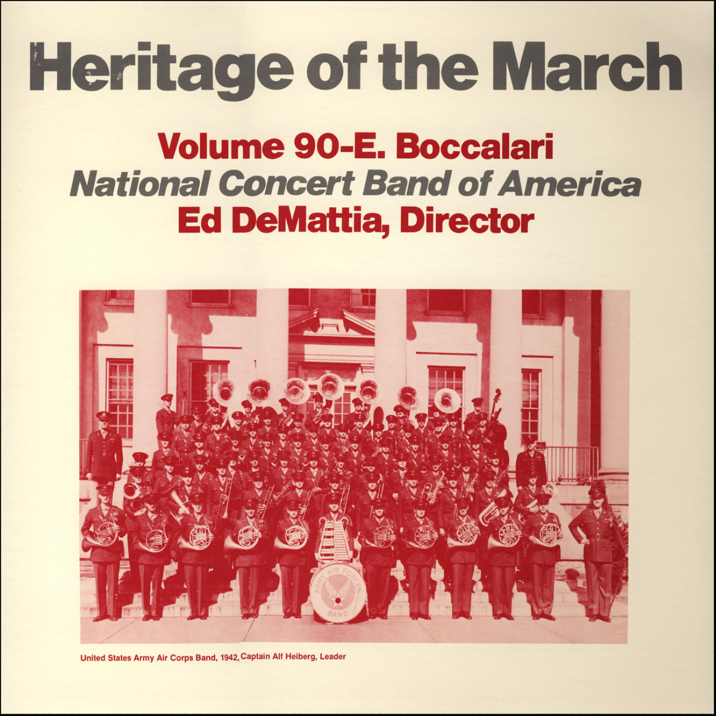 Постер альбома Heritage of the March, Vol. 90 - The Music of Boccalari