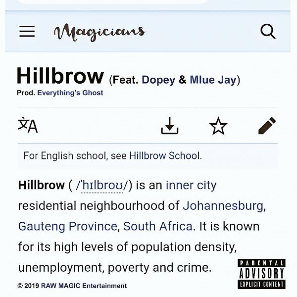 Постер альбома Hillbrow (feat. Dopey & Mlue Jay)