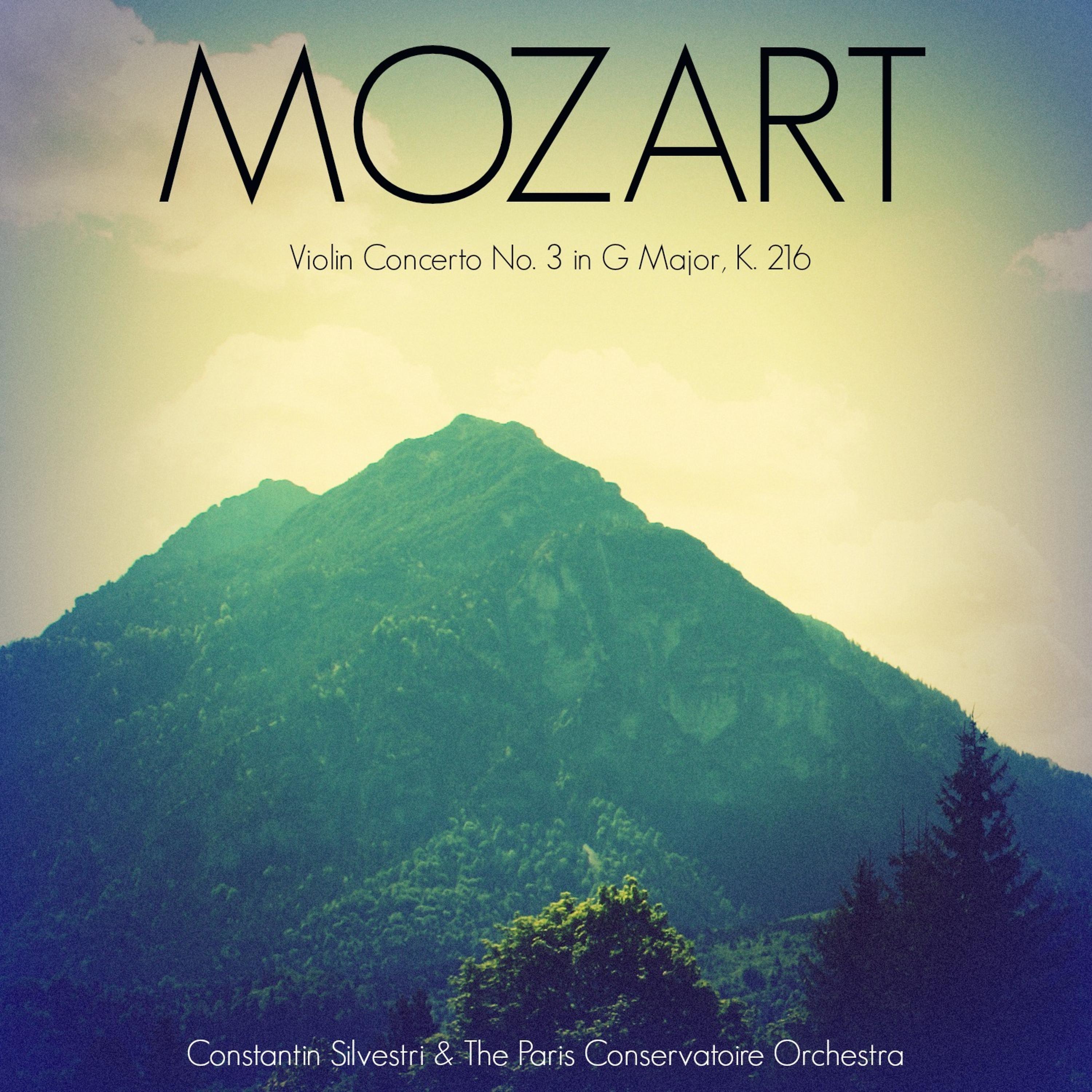 Постер альбома Mozart: Violin Concerto No. 3 in G Major, K. 216