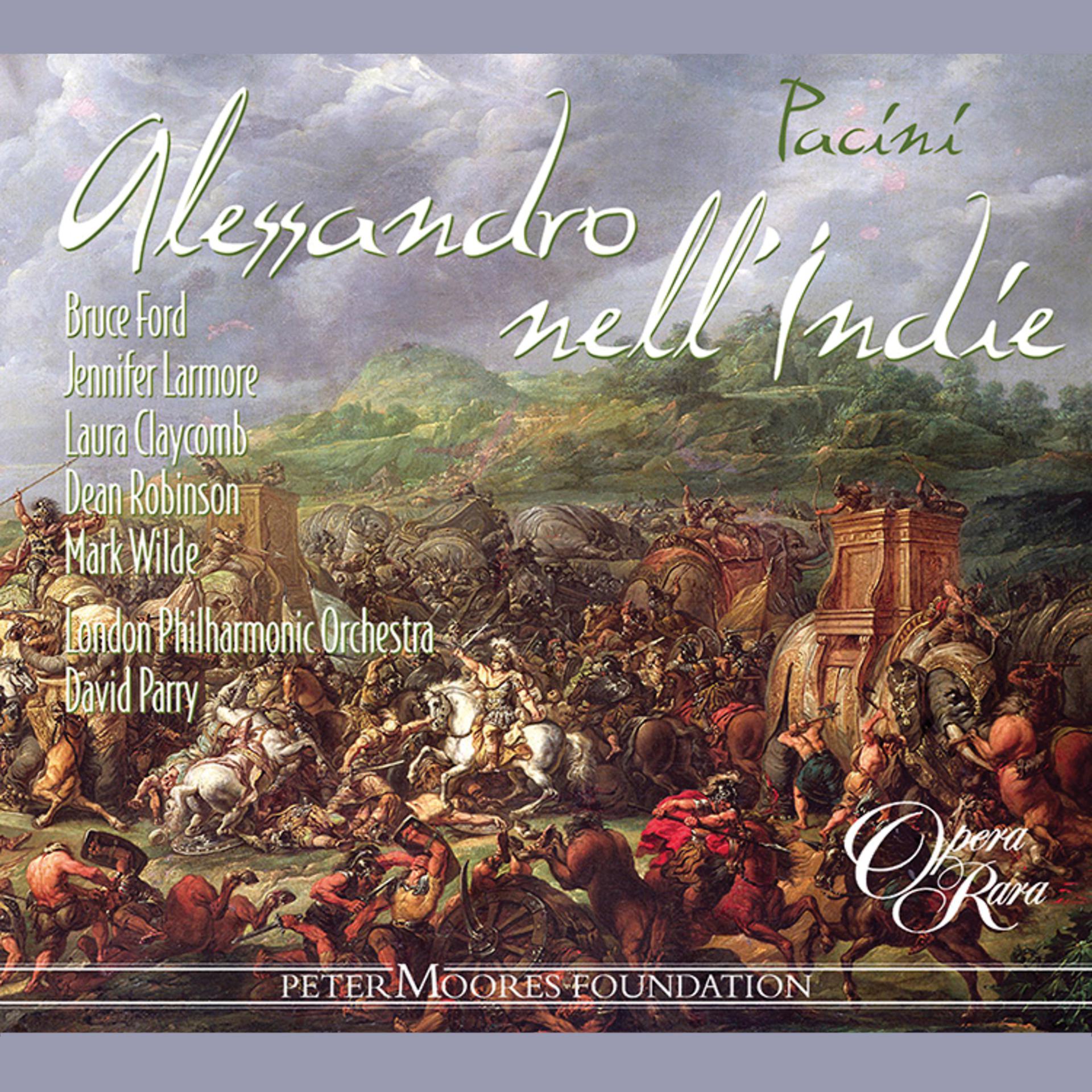 Постер альбома Pacini: Alessandro nell'Indie