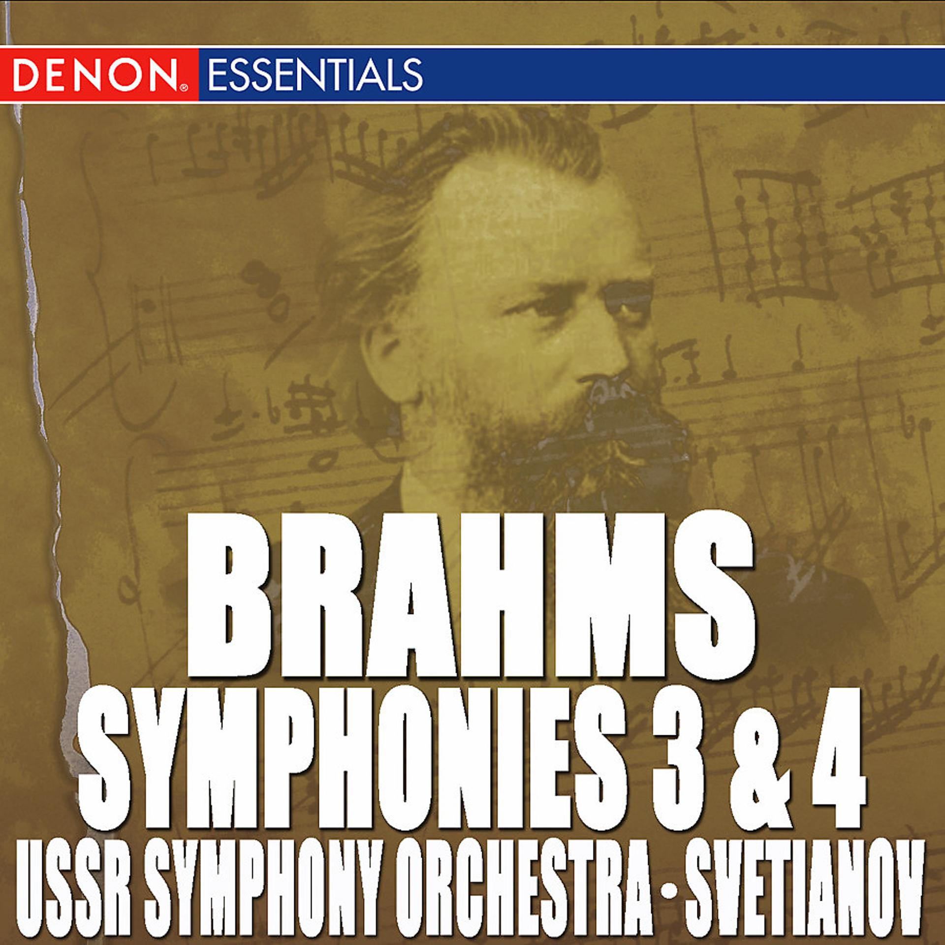Постер альбома Brahms: Symphony Nos. 3 & 4