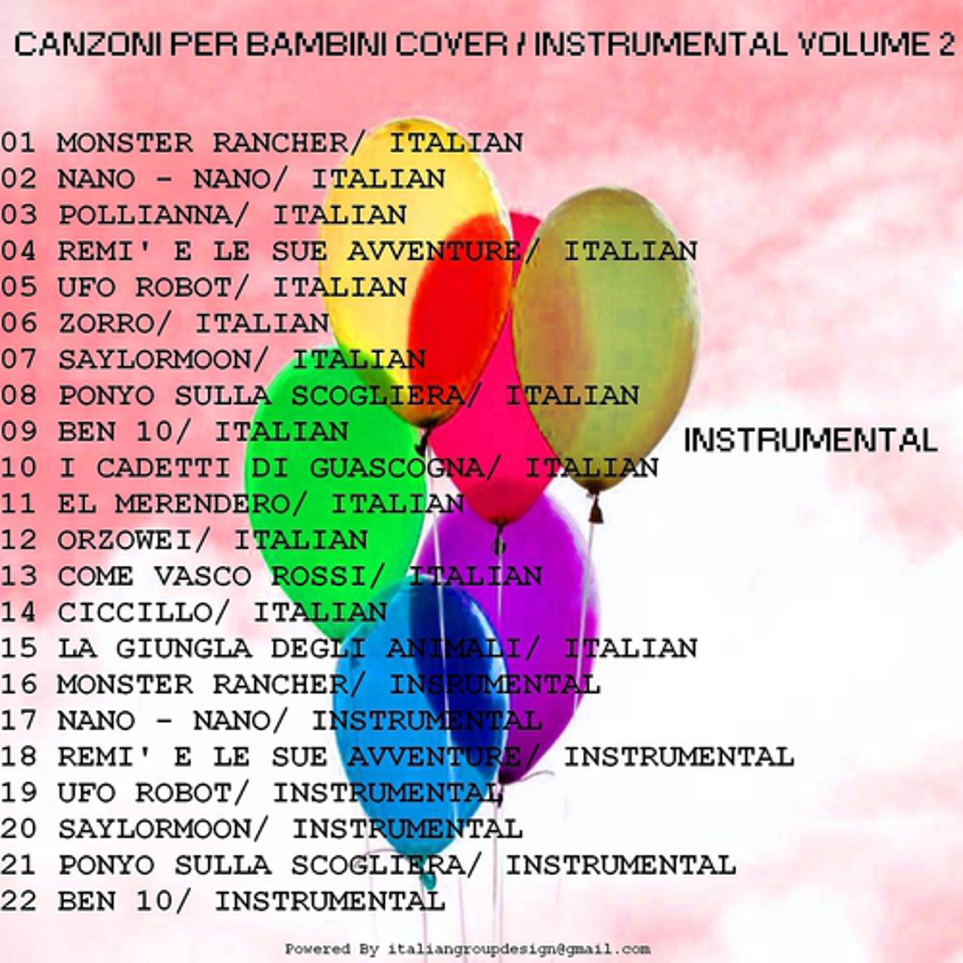 Постер альбома Canzoni per bambini cover & instrumental, vol. 2