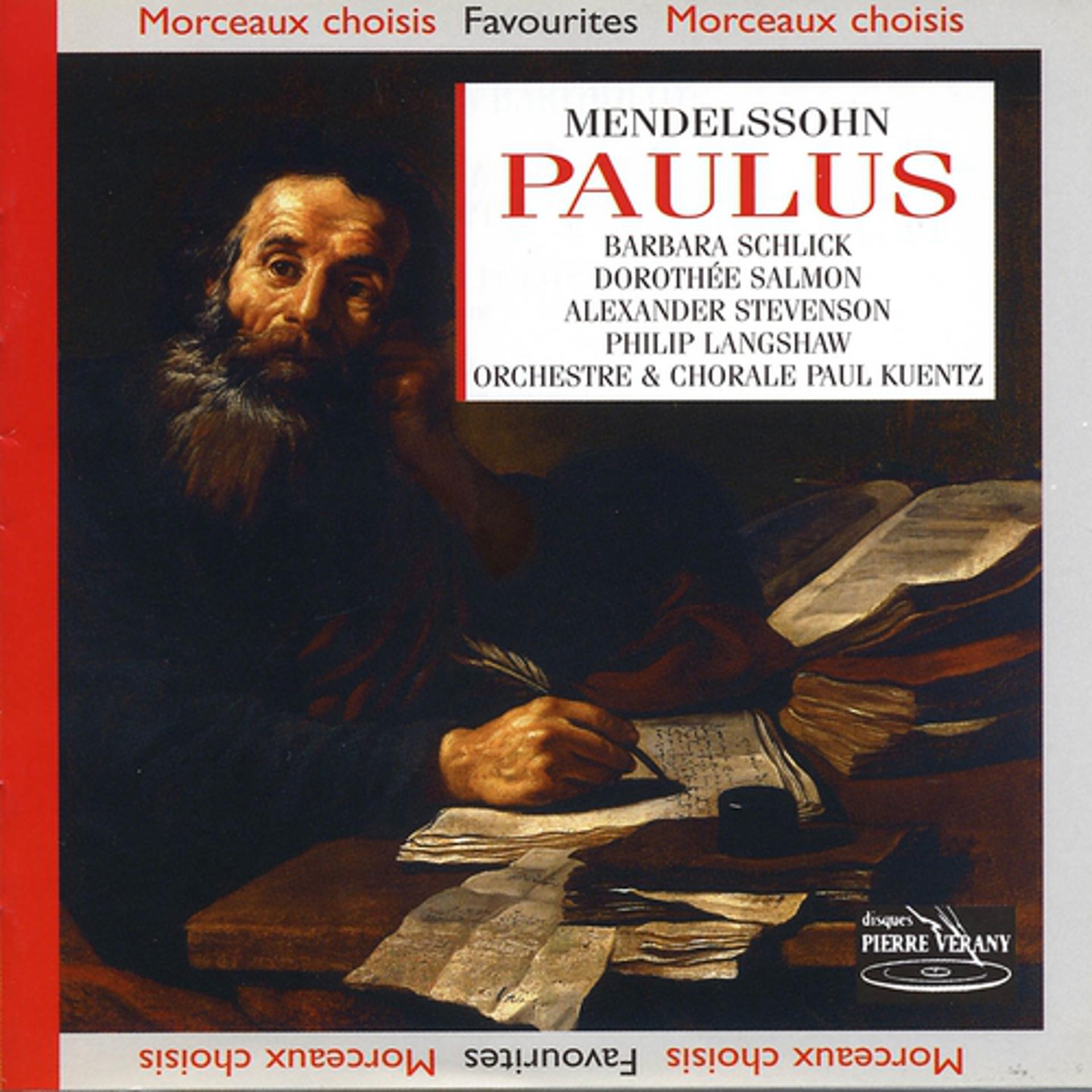 Постер альбома Mendelsohnn : Paulus Oratorio, Op. 36