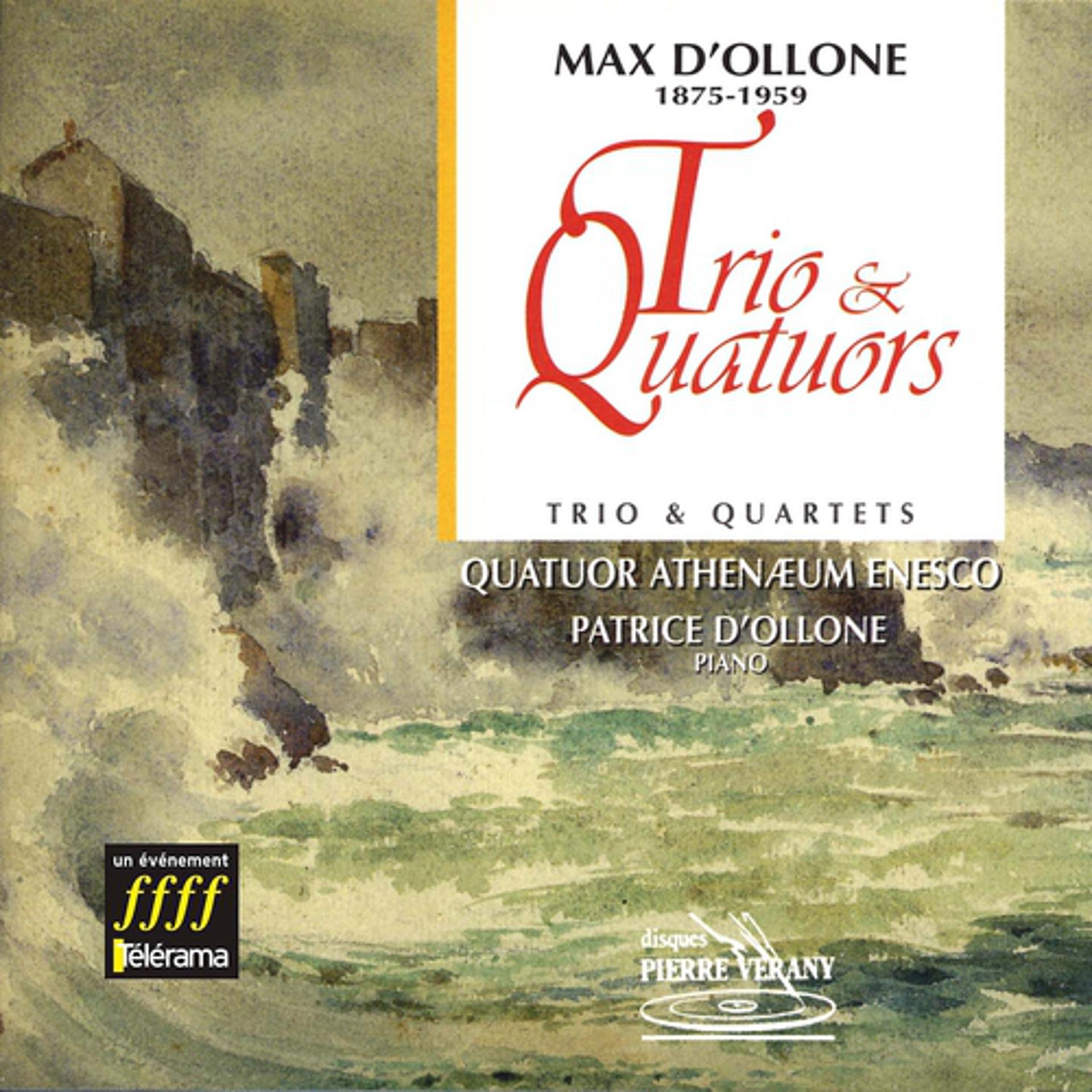 Постер альбома D'Ollone : Trios & quatuors