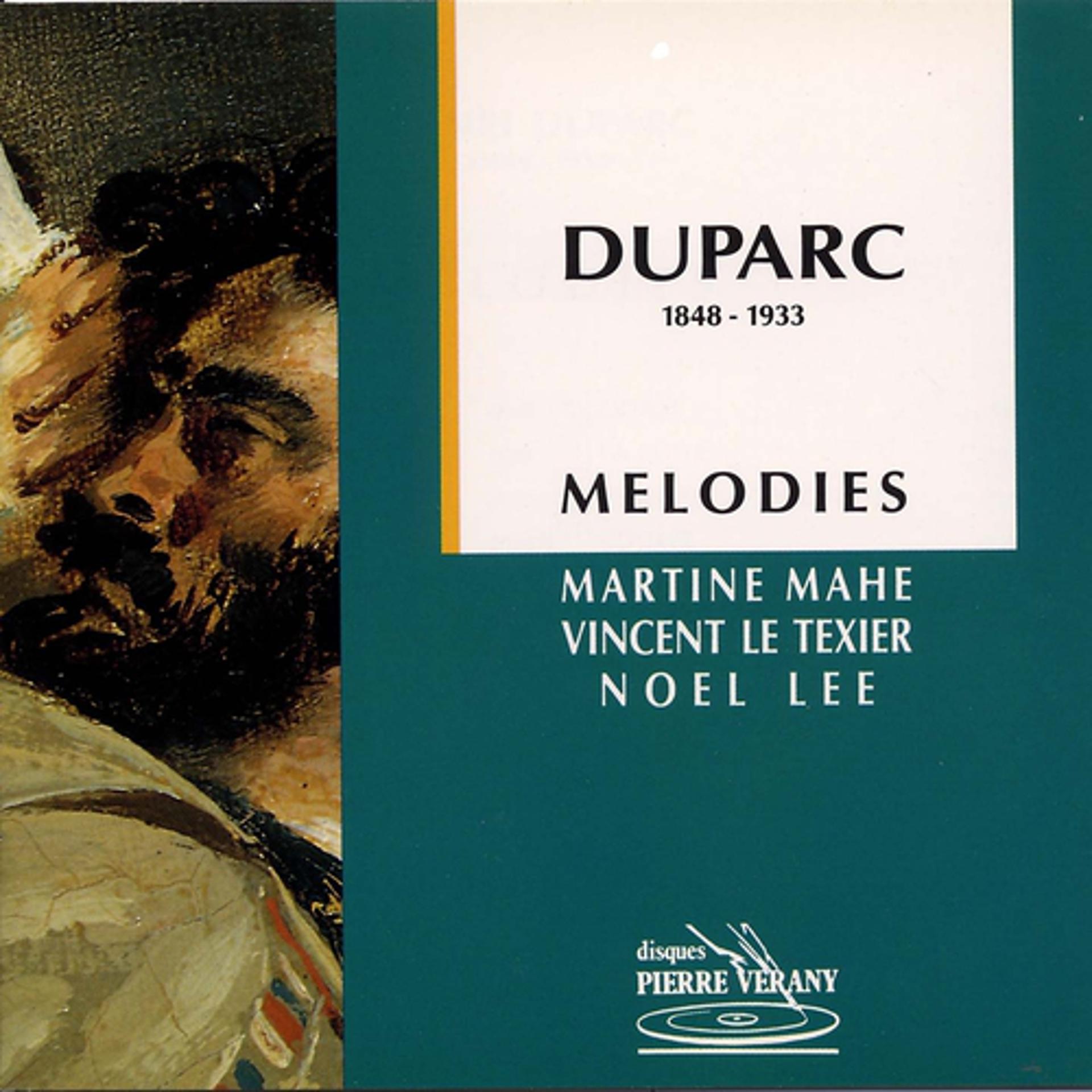 Постер альбома Duparc : Mélodies