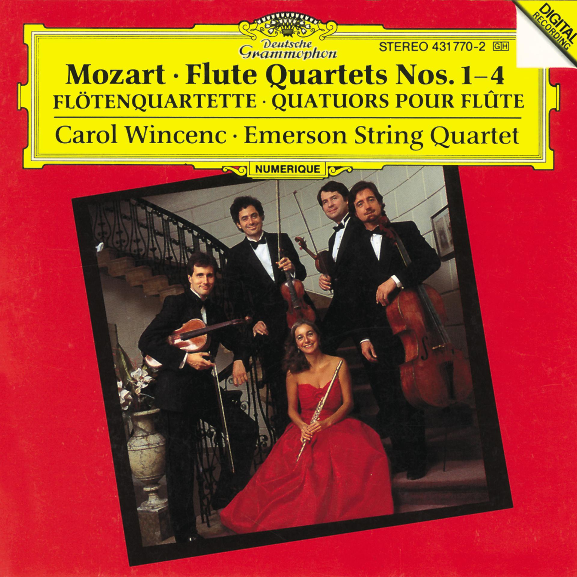 Постер альбома Mozart: Flute Quartets No.1-4